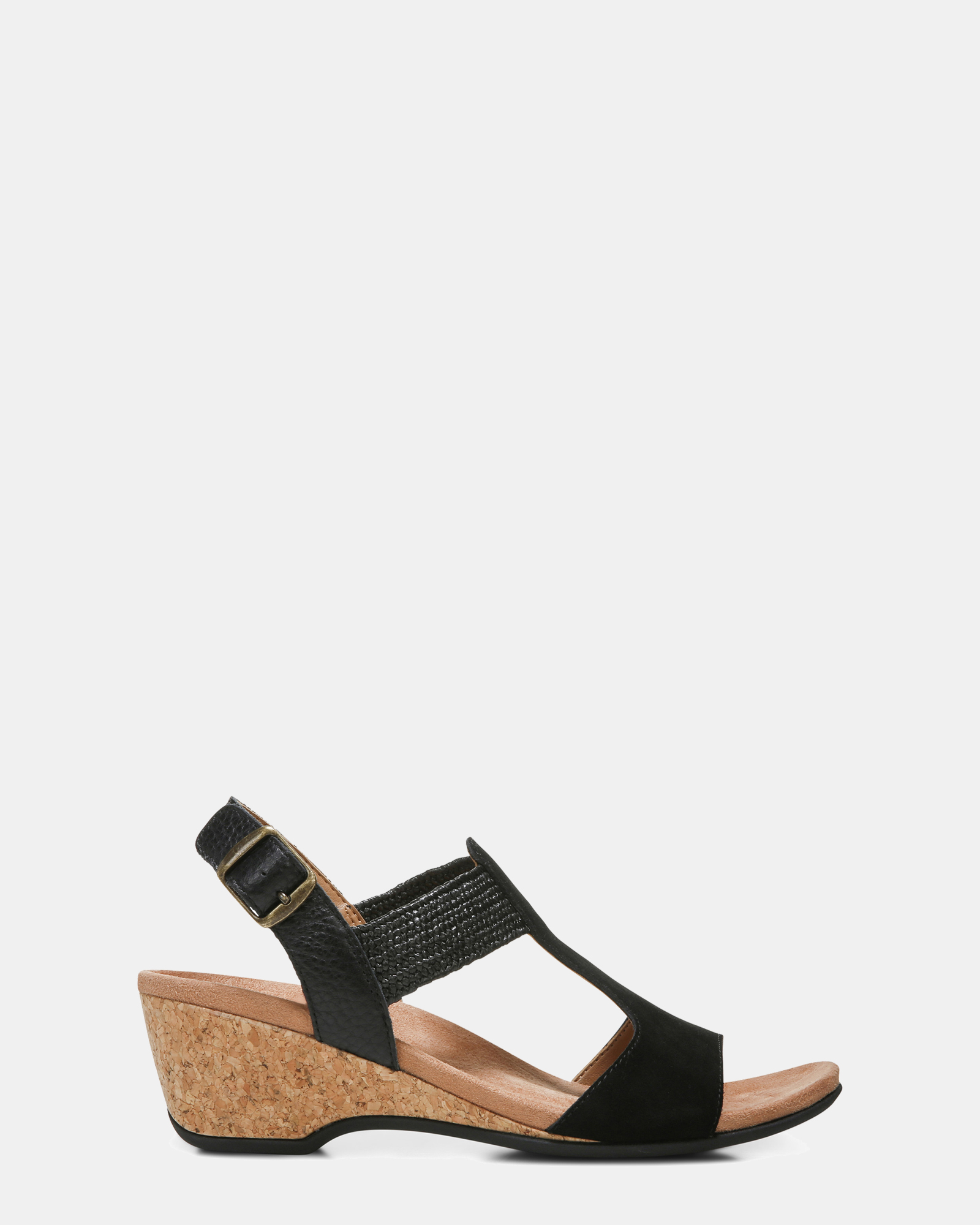 Kaytie Wedge Sandal - Black