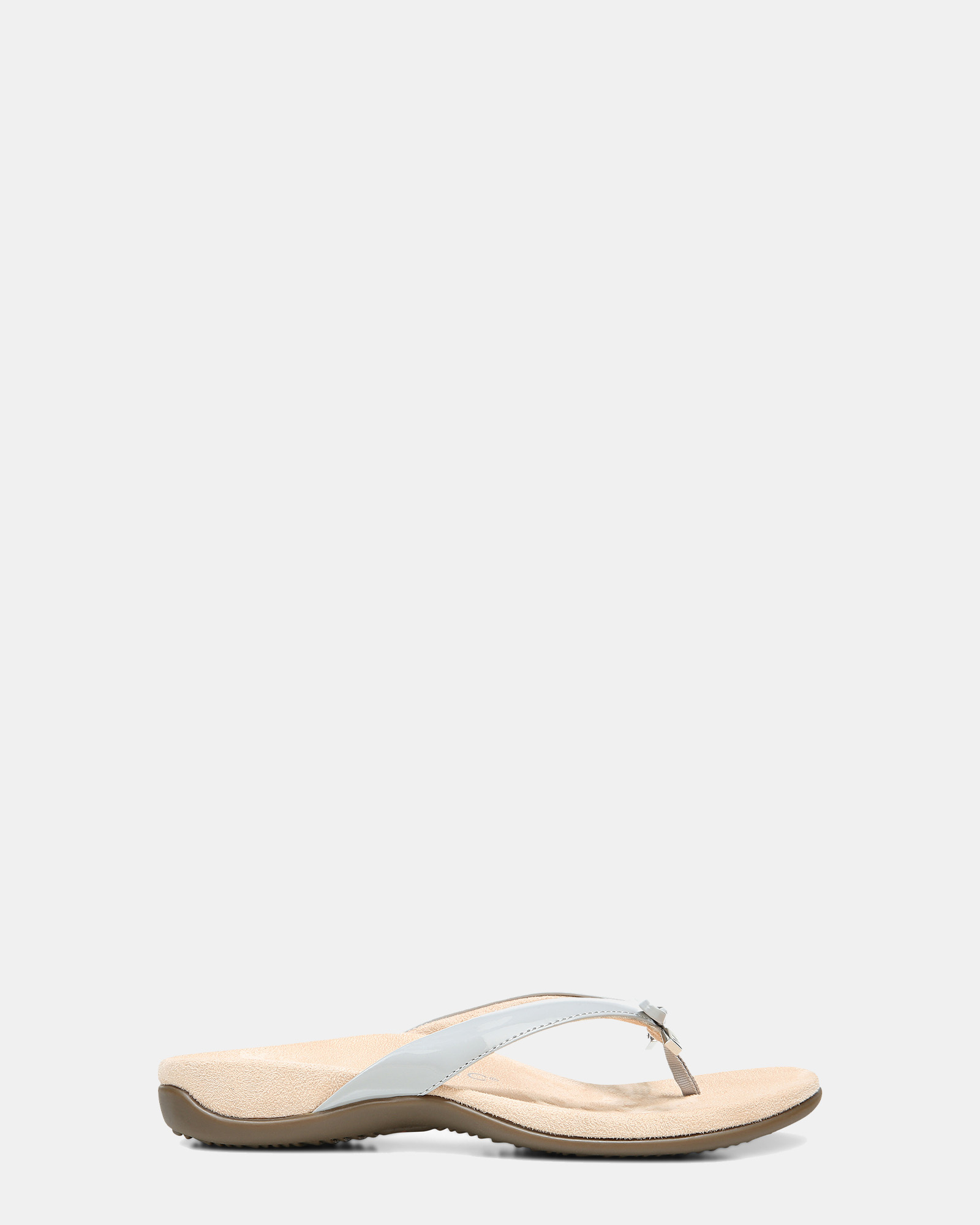 Bella Toe Post Sandal - Light Grey