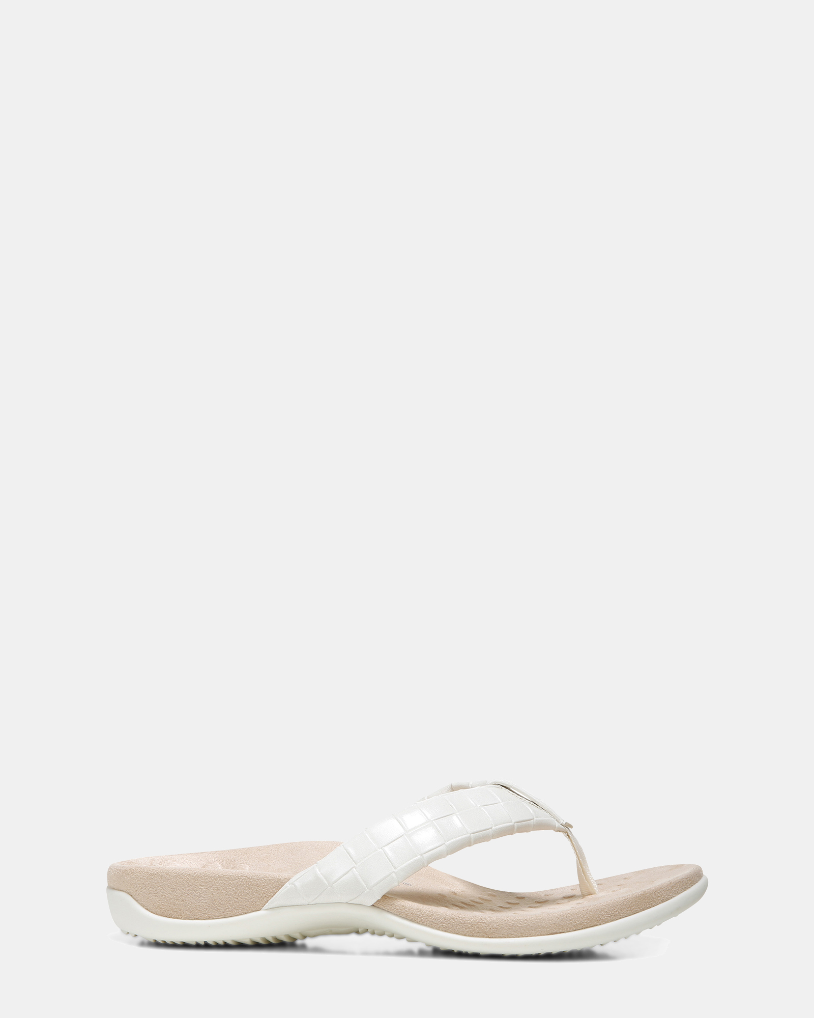 Layne Toe Post Sandal - Cream Woven