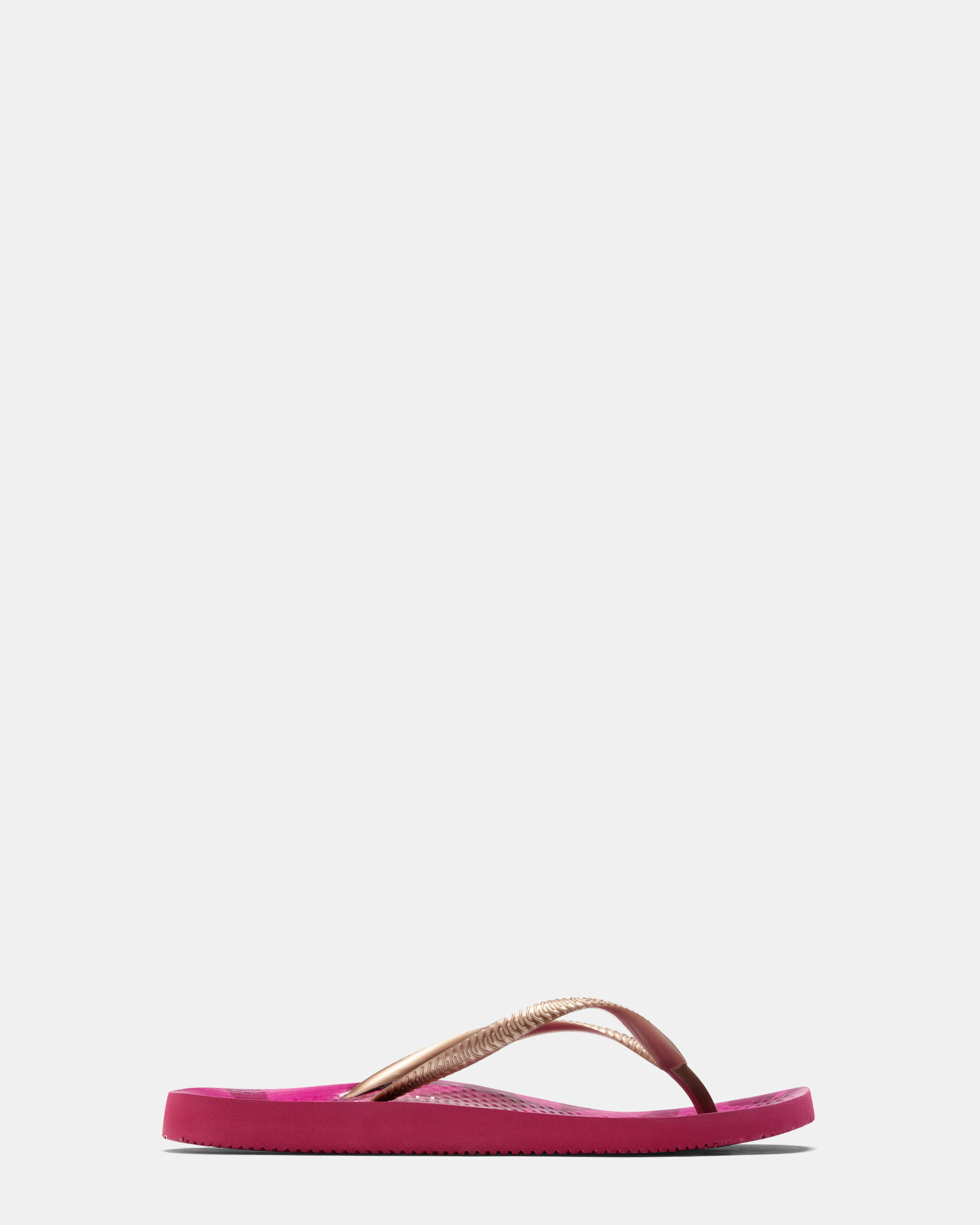 Noosa Print Toe Post Sandal - Berry Tiger Bronze