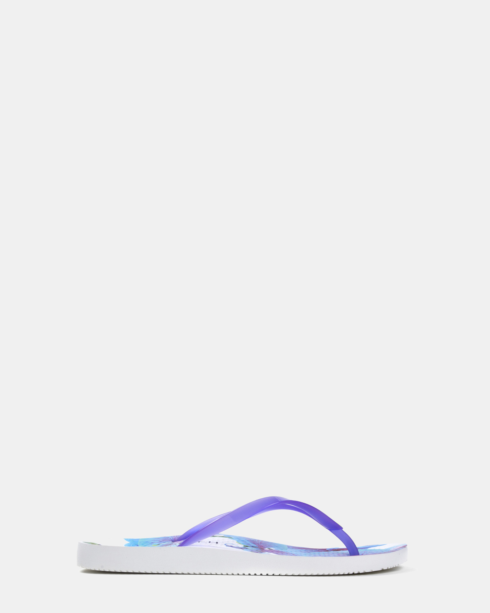 Noosa Print Toe Post Sandal - Orchid Purple