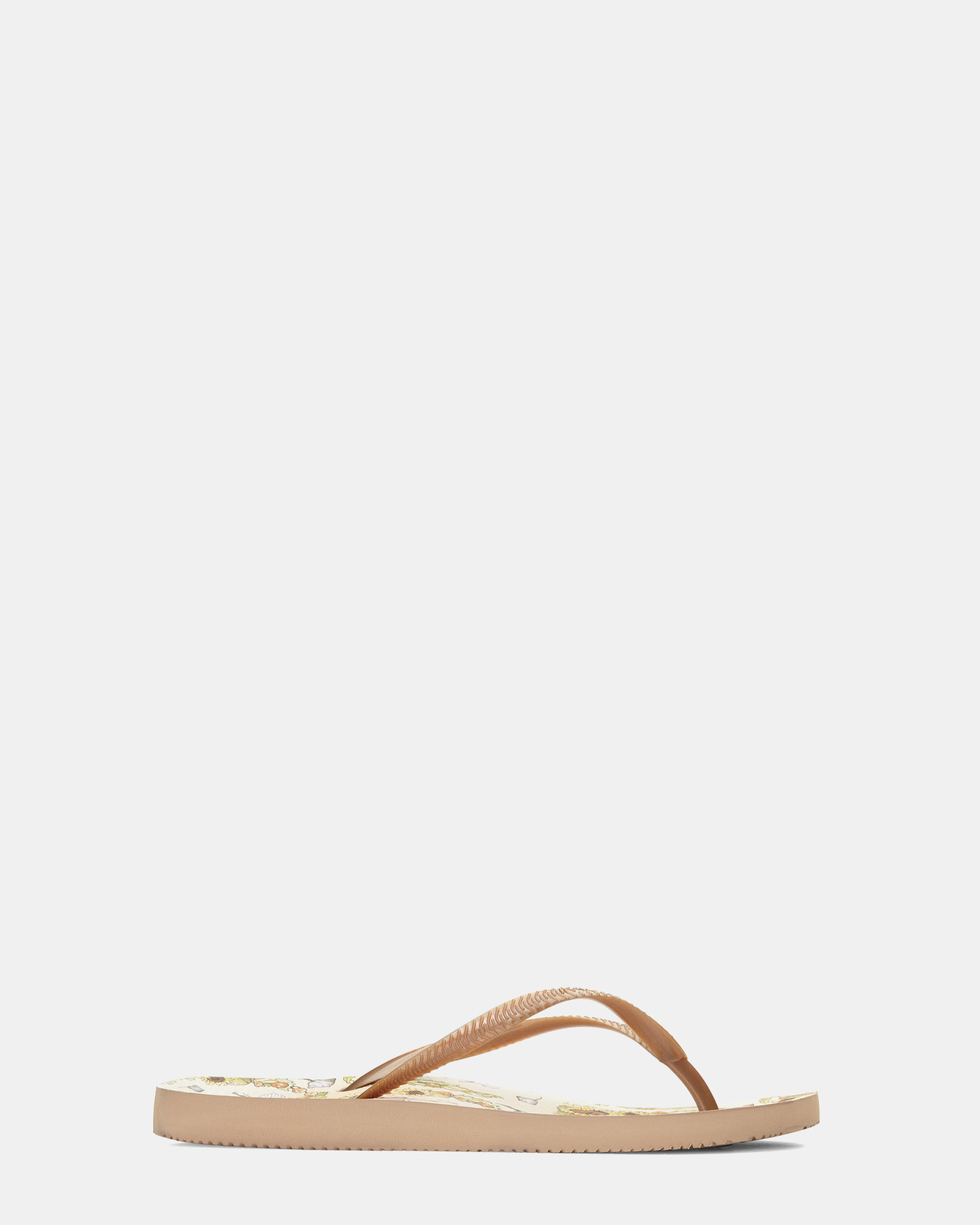 Noosa Print Toe Post Sandal - Sun