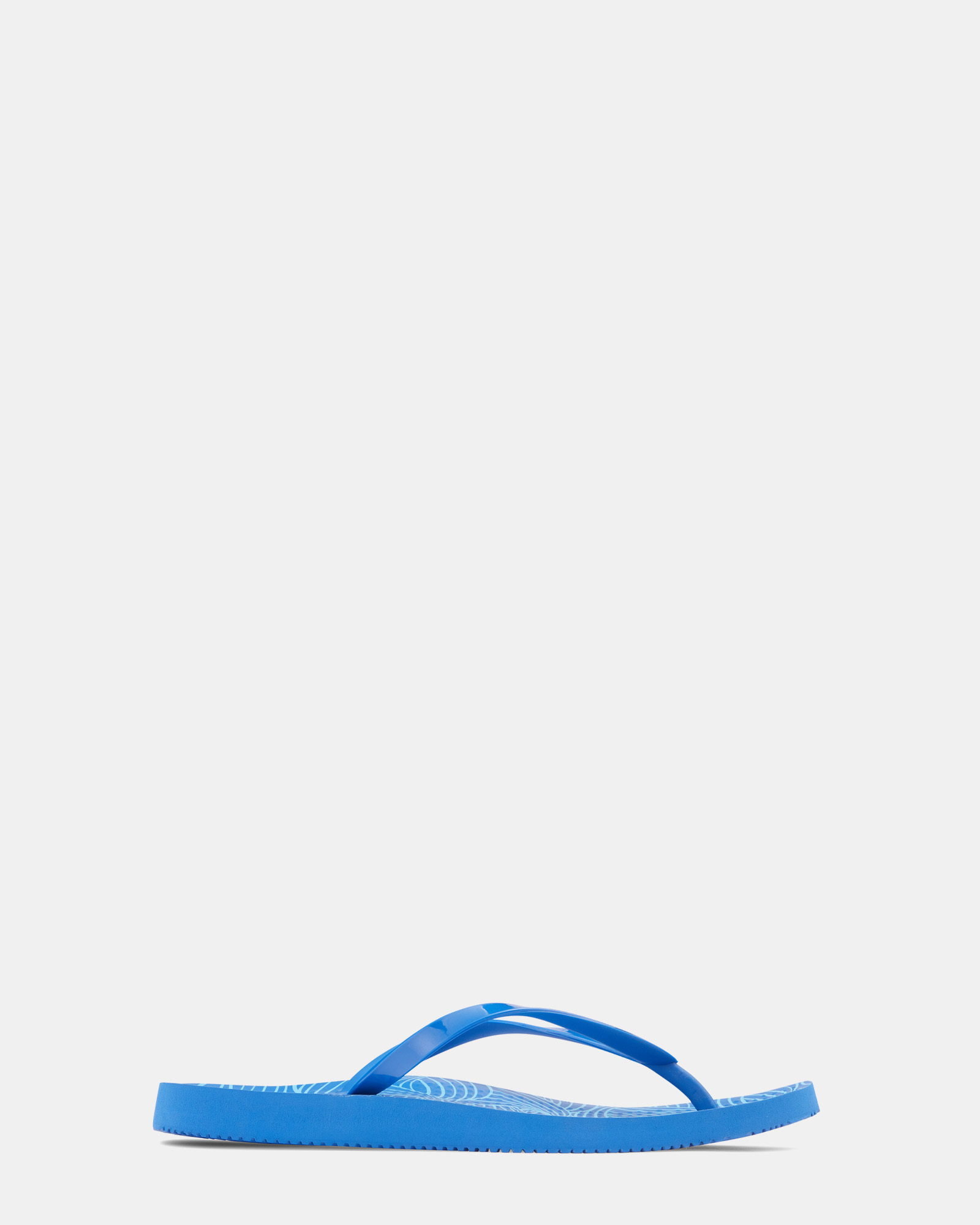 Noosa Print Toe Post Sandal - Wave Blue