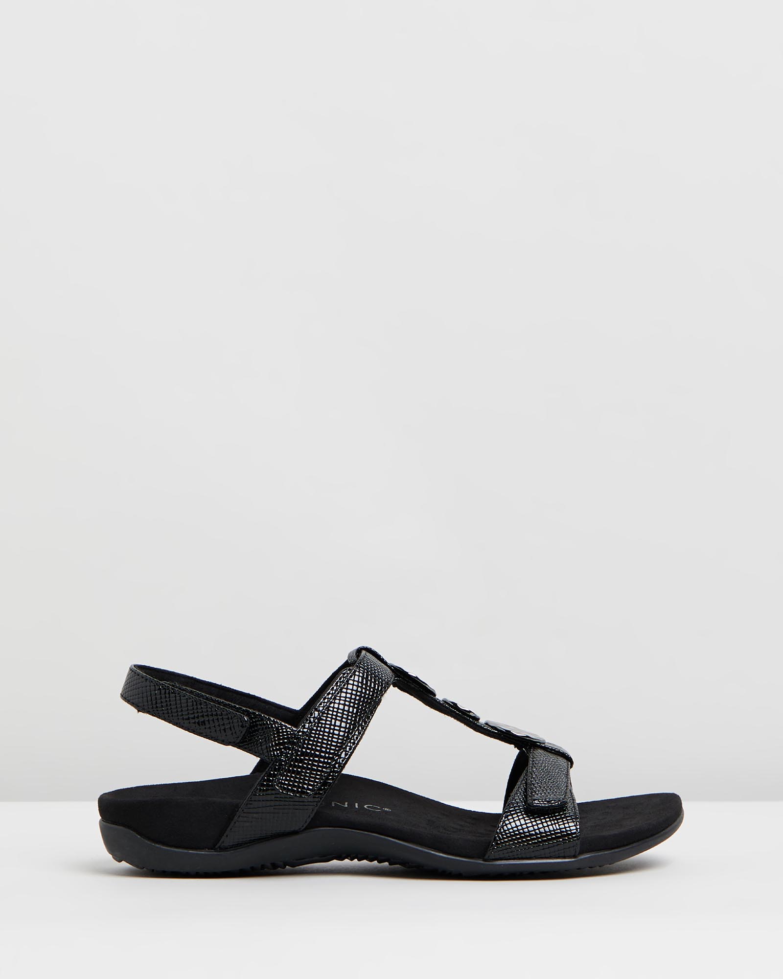 Farra Adjustable Sandal - Black Lizard