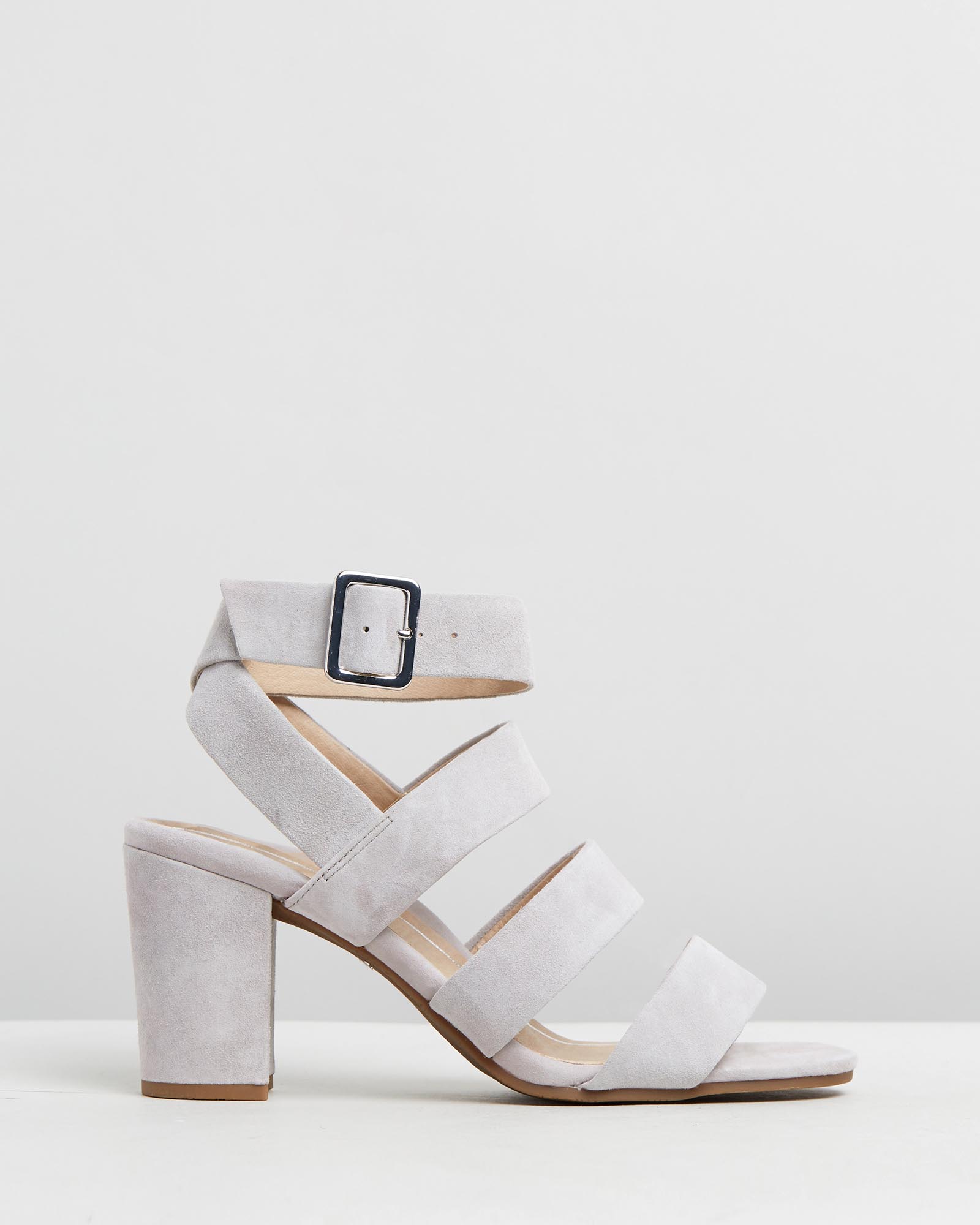 Blaire Heeled Sandal - Light Grey