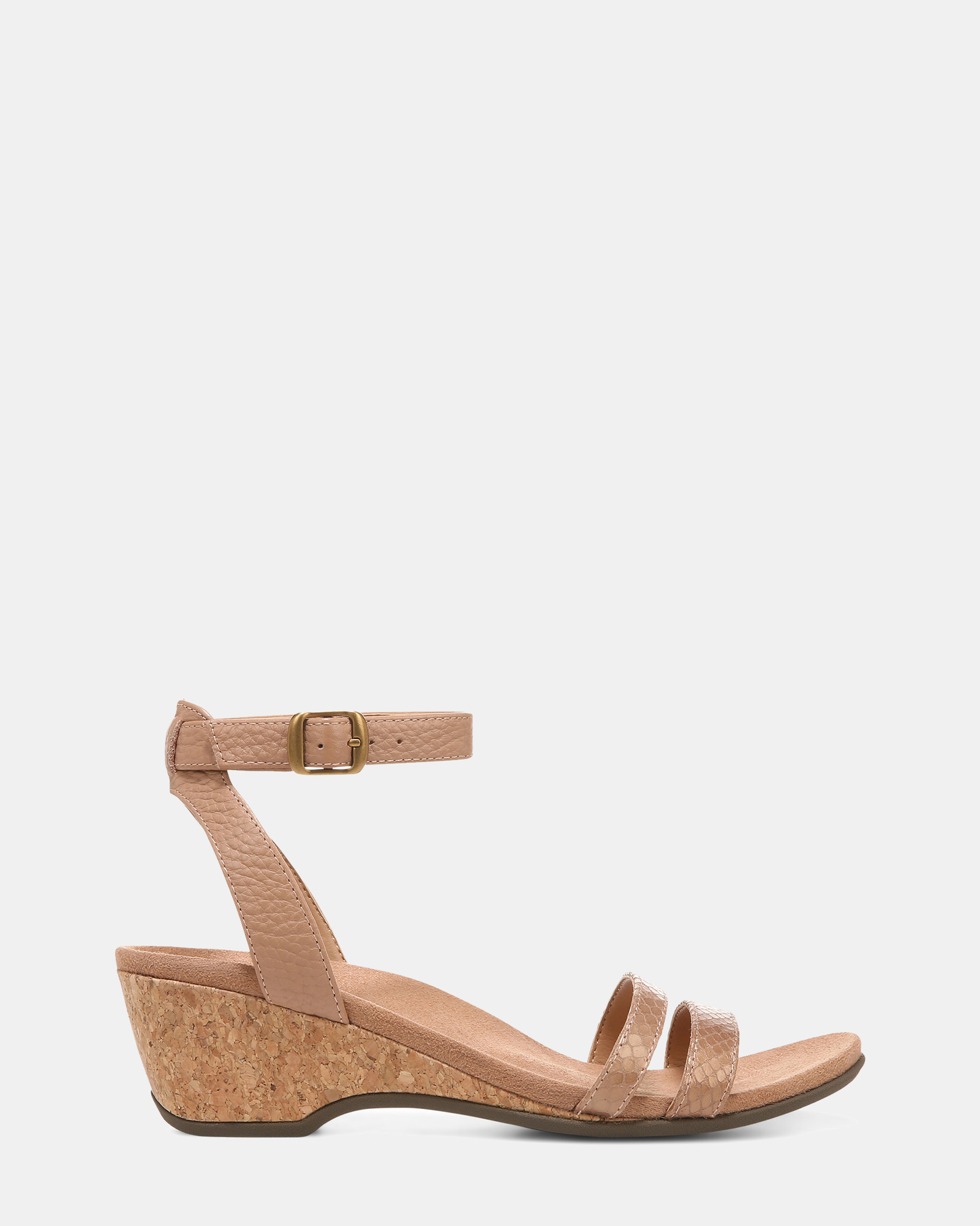 Orlanda Wedge Sandal - Macaroon Pearl Snake