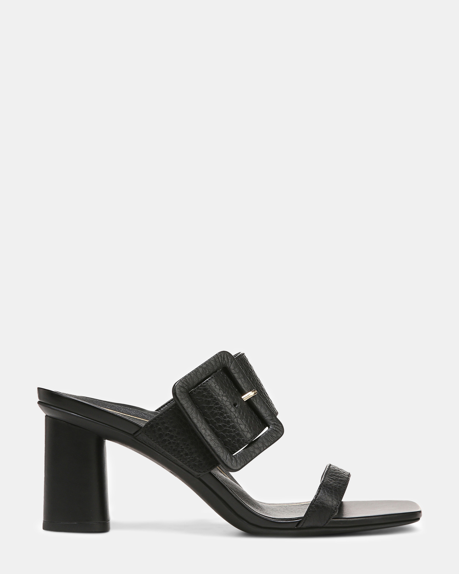 Brookell Heeled Sandal - Black Leather