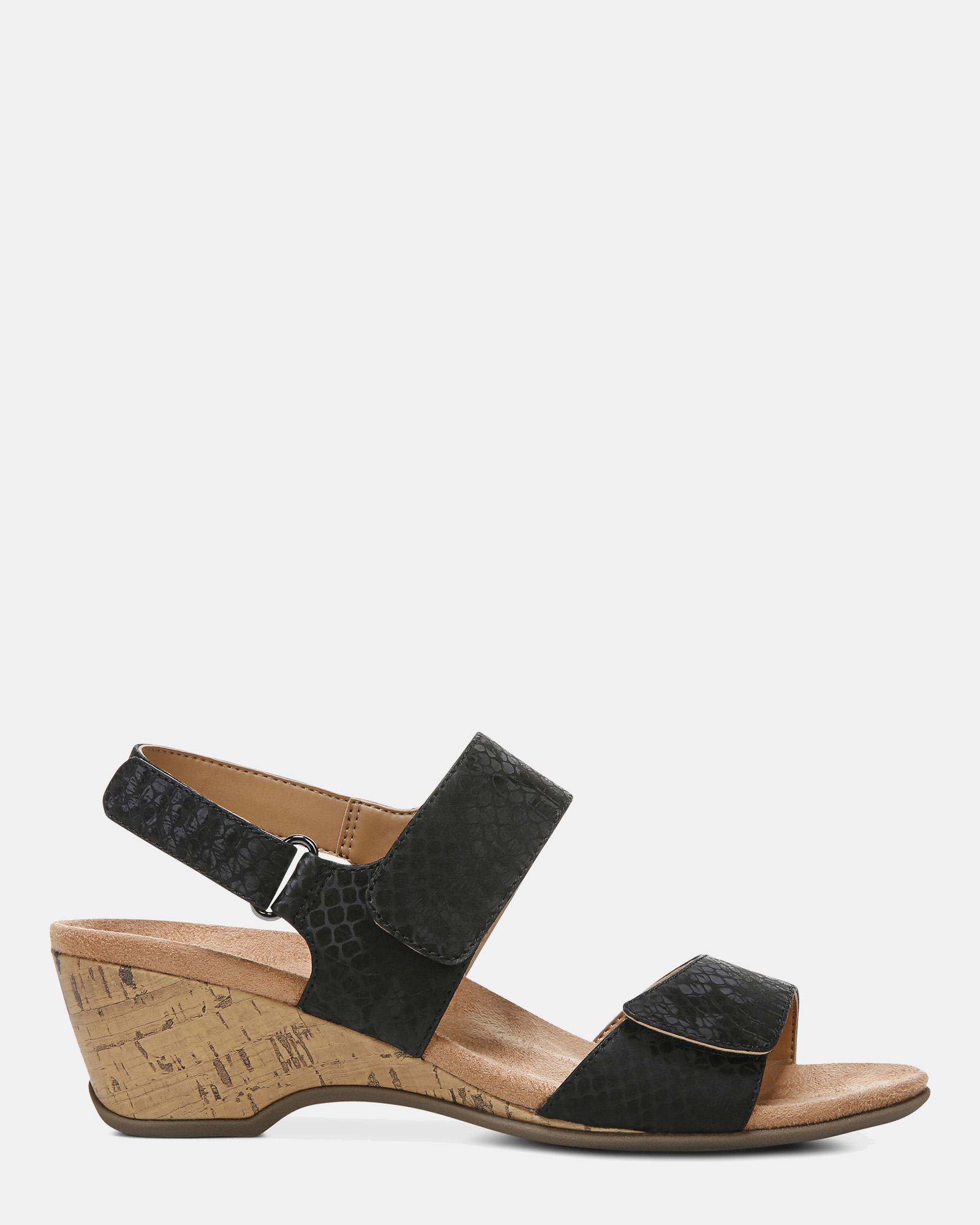 Kanya Wedge Sandal - Black