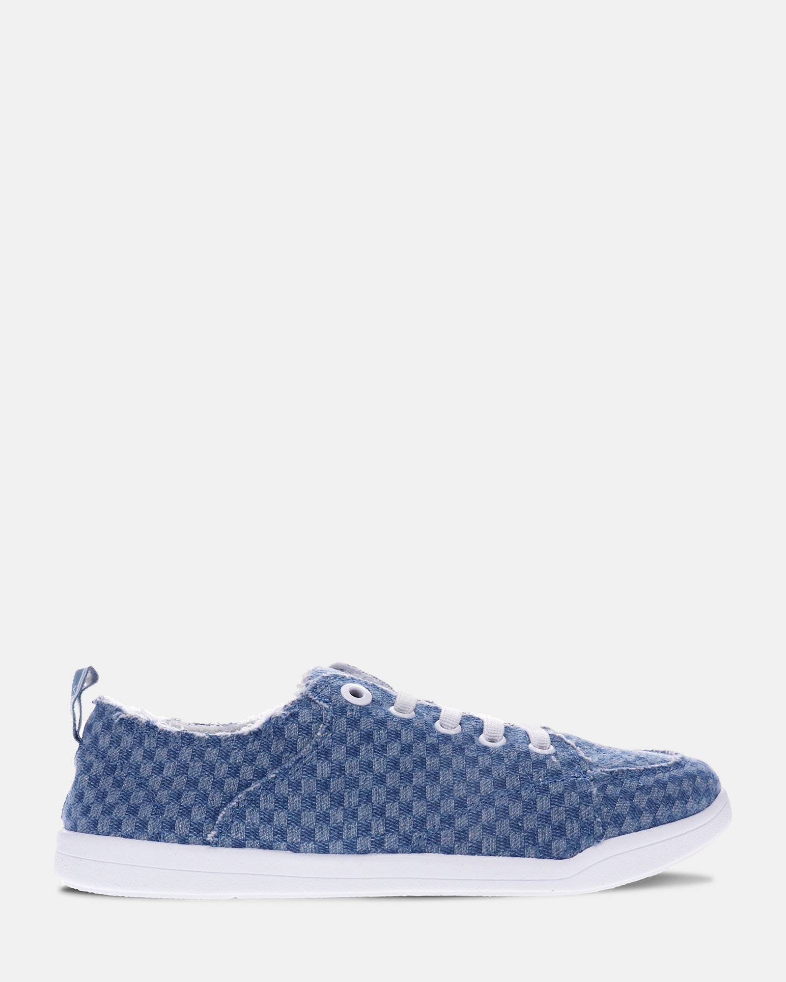 Pismo Casual Sneaker - Blue Checkered Denim