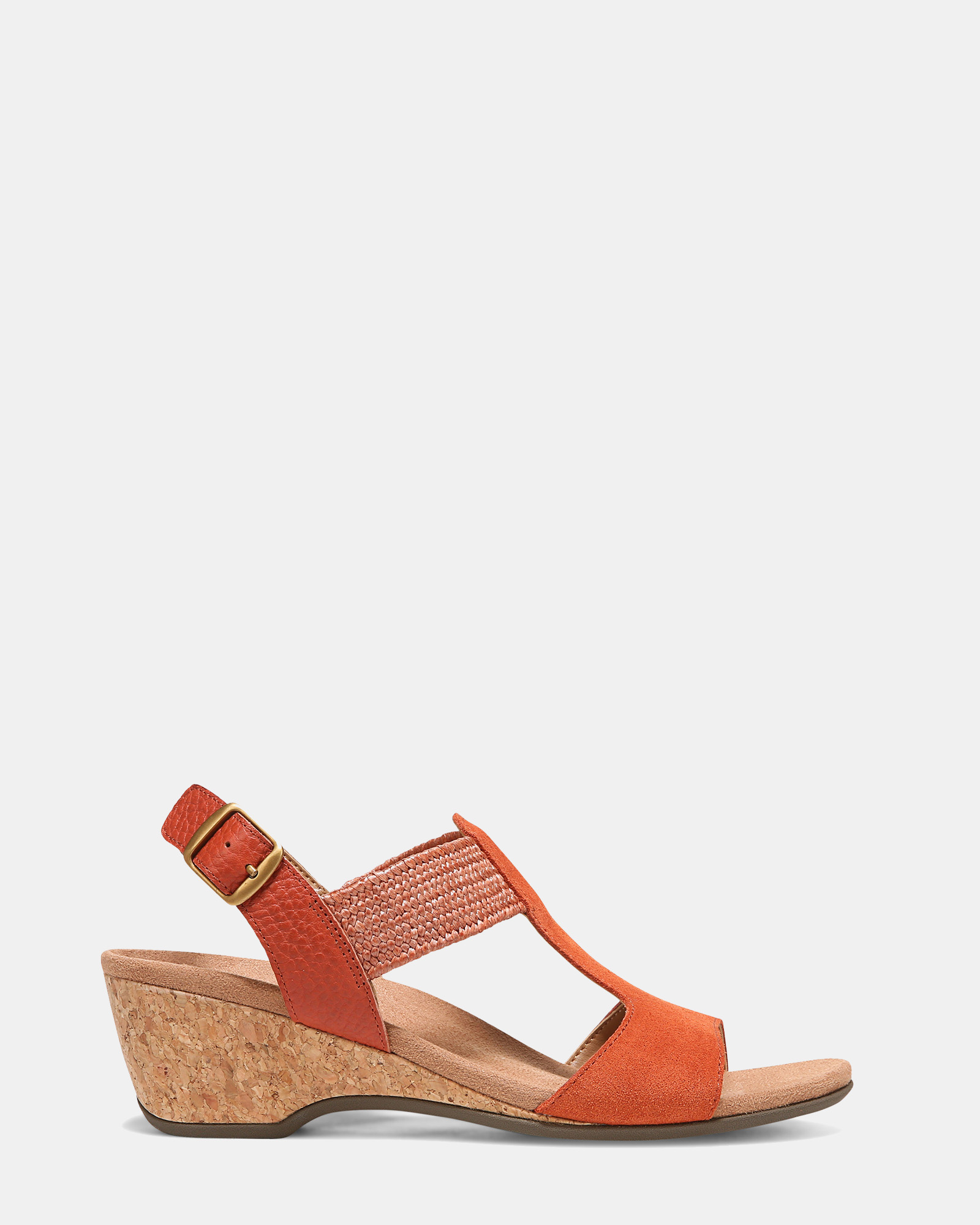 Kaytie Wedge Sandal - Clay