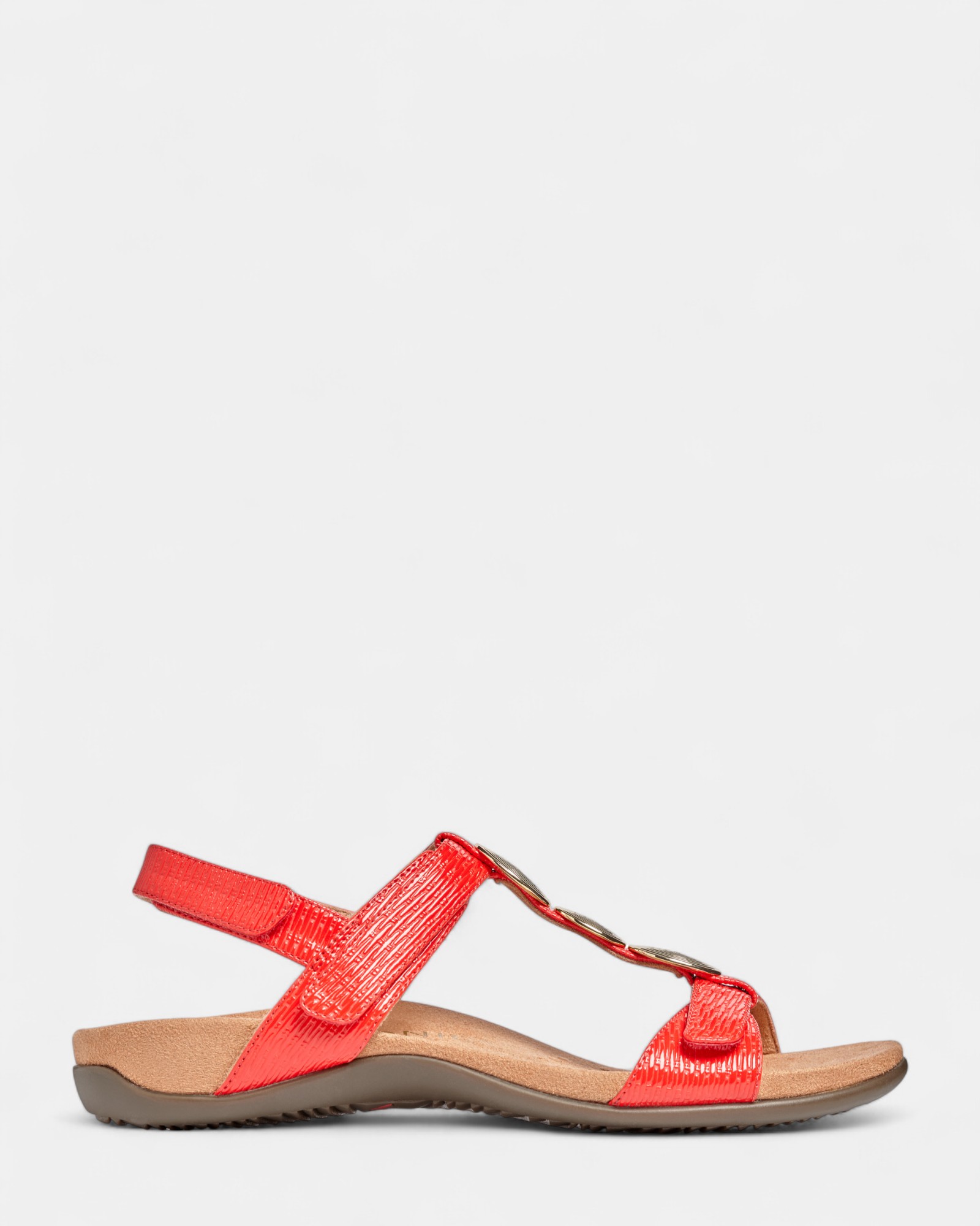 Farra Adjustable Sandal - Cherry Woven