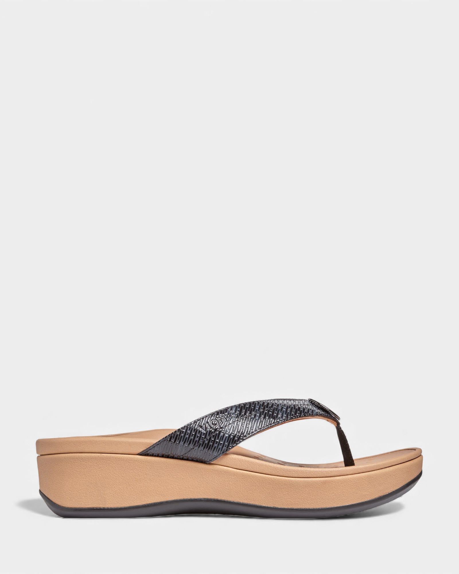 Pilar Platform Sandal - Black
