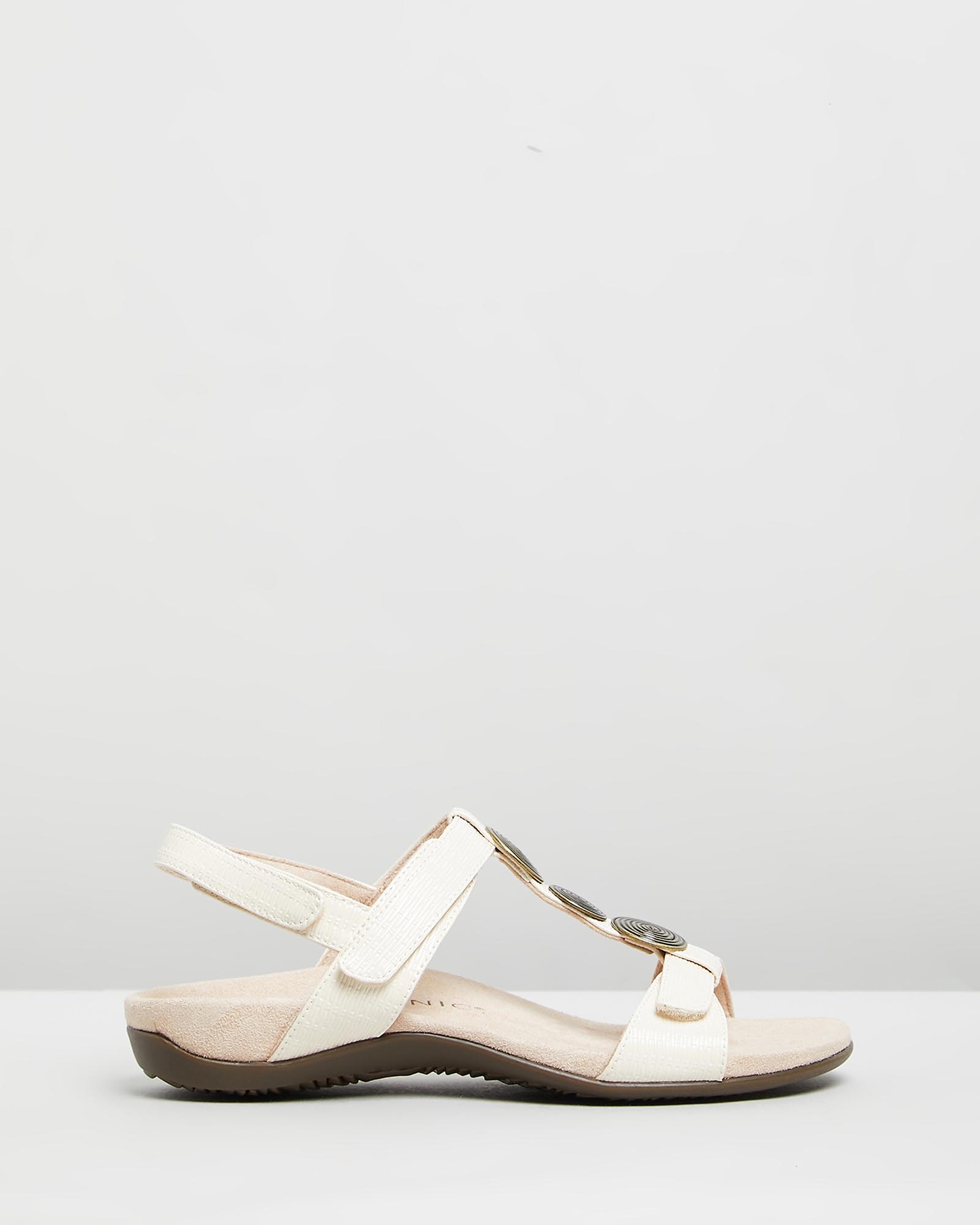 Farra Adjustable Sandal - Cream Woven