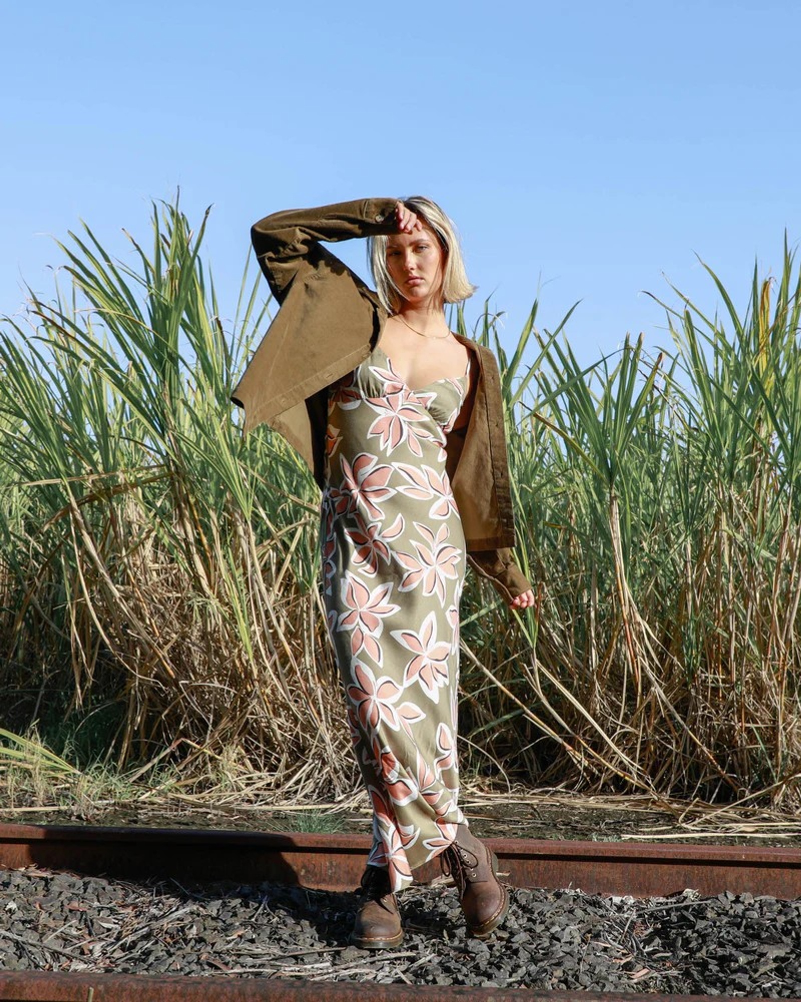 Womens Psychonic Slippy Maxi Dress