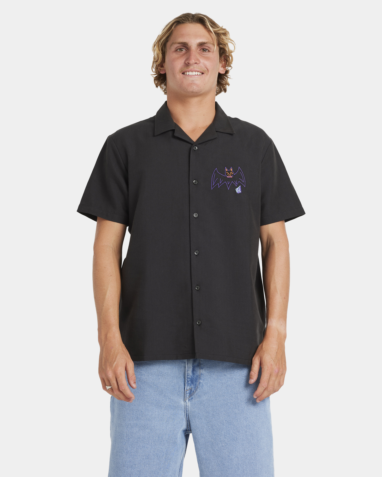 Mens Featured Artist Ozzy Woven Short Sleeve Shirt