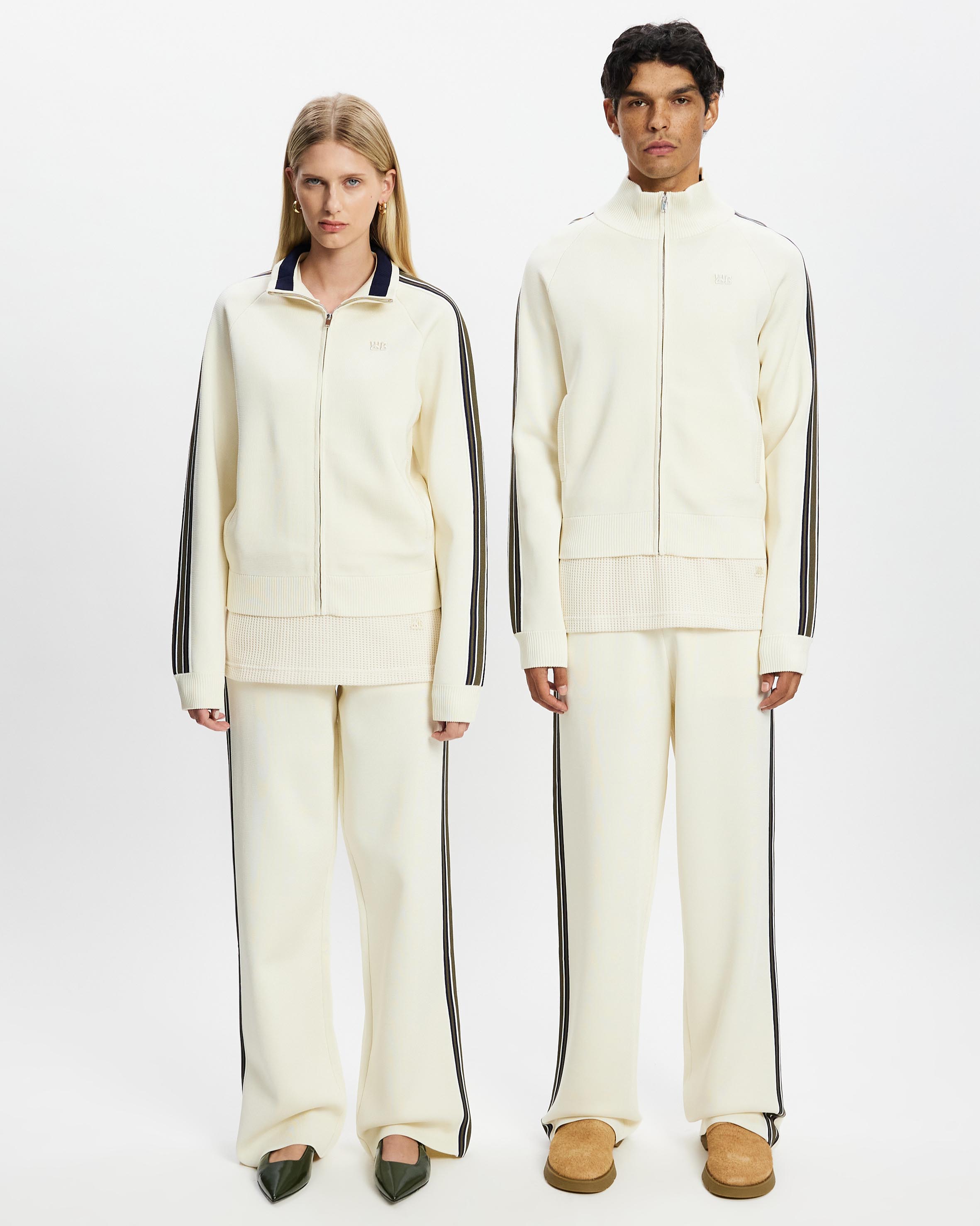 Bright Rayon Yarn Tide Track Pants