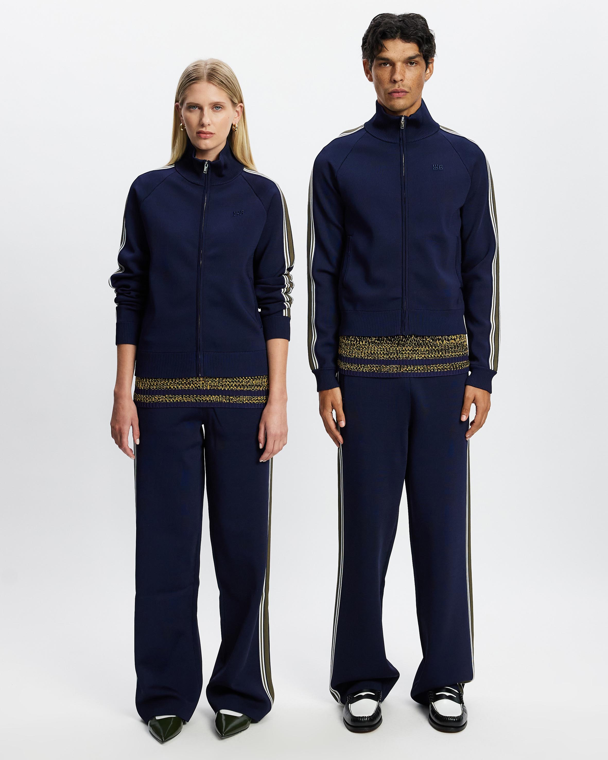 Bright Rayon Yarn Tide Track Pants