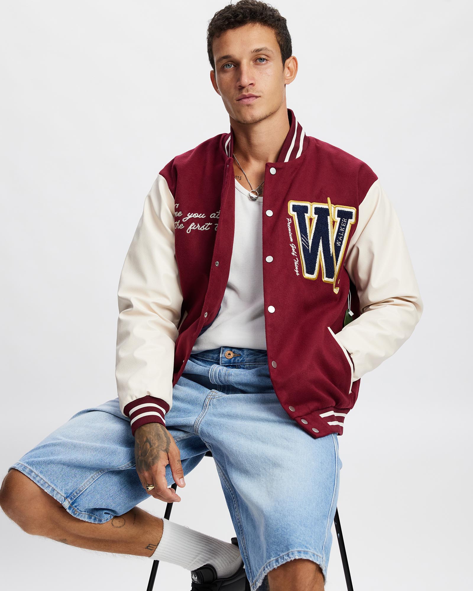 Craftwork Varsity Jacket - ICONIC EXCLUSIVE