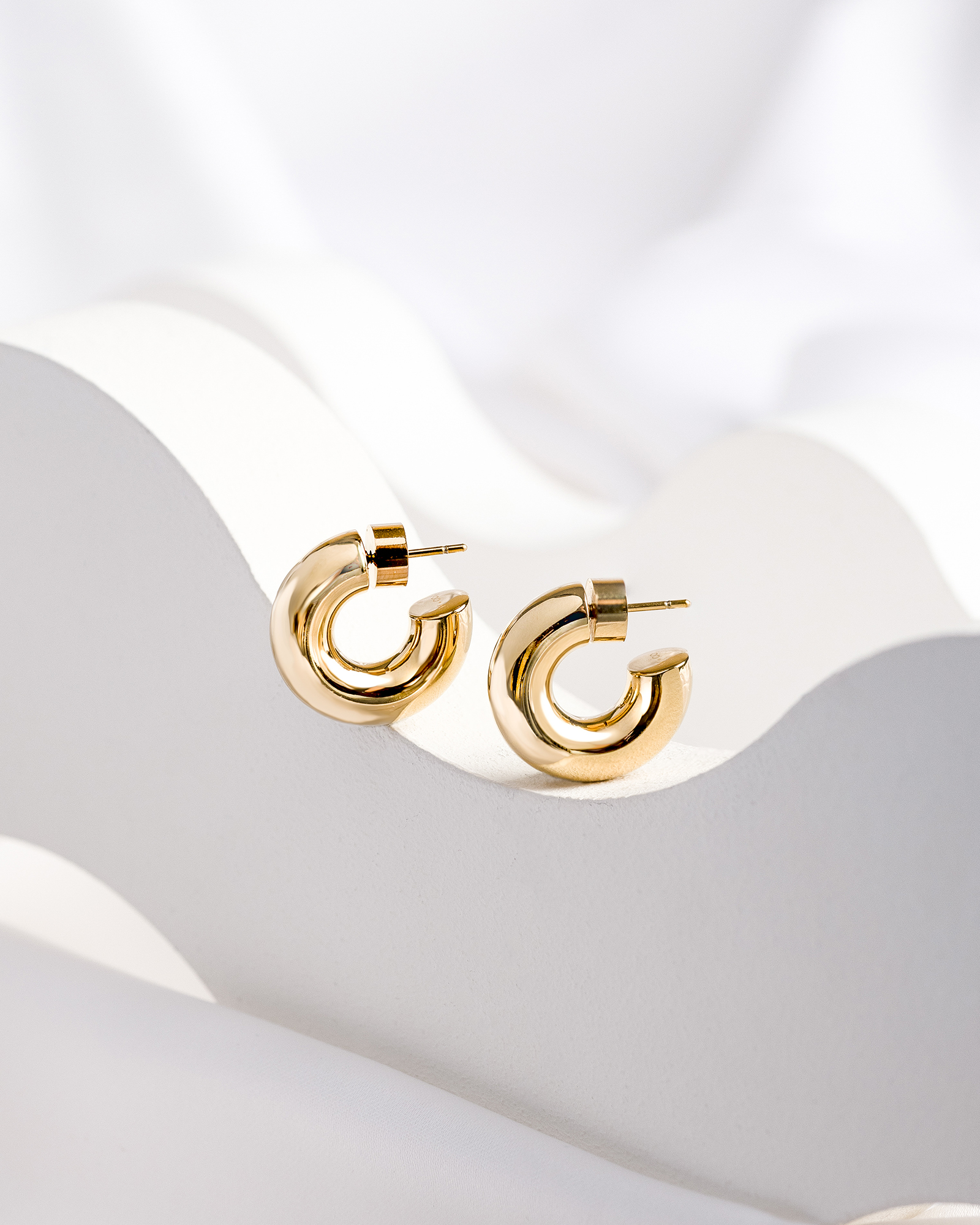 Hailey Nano Hoop 9mm Earrings