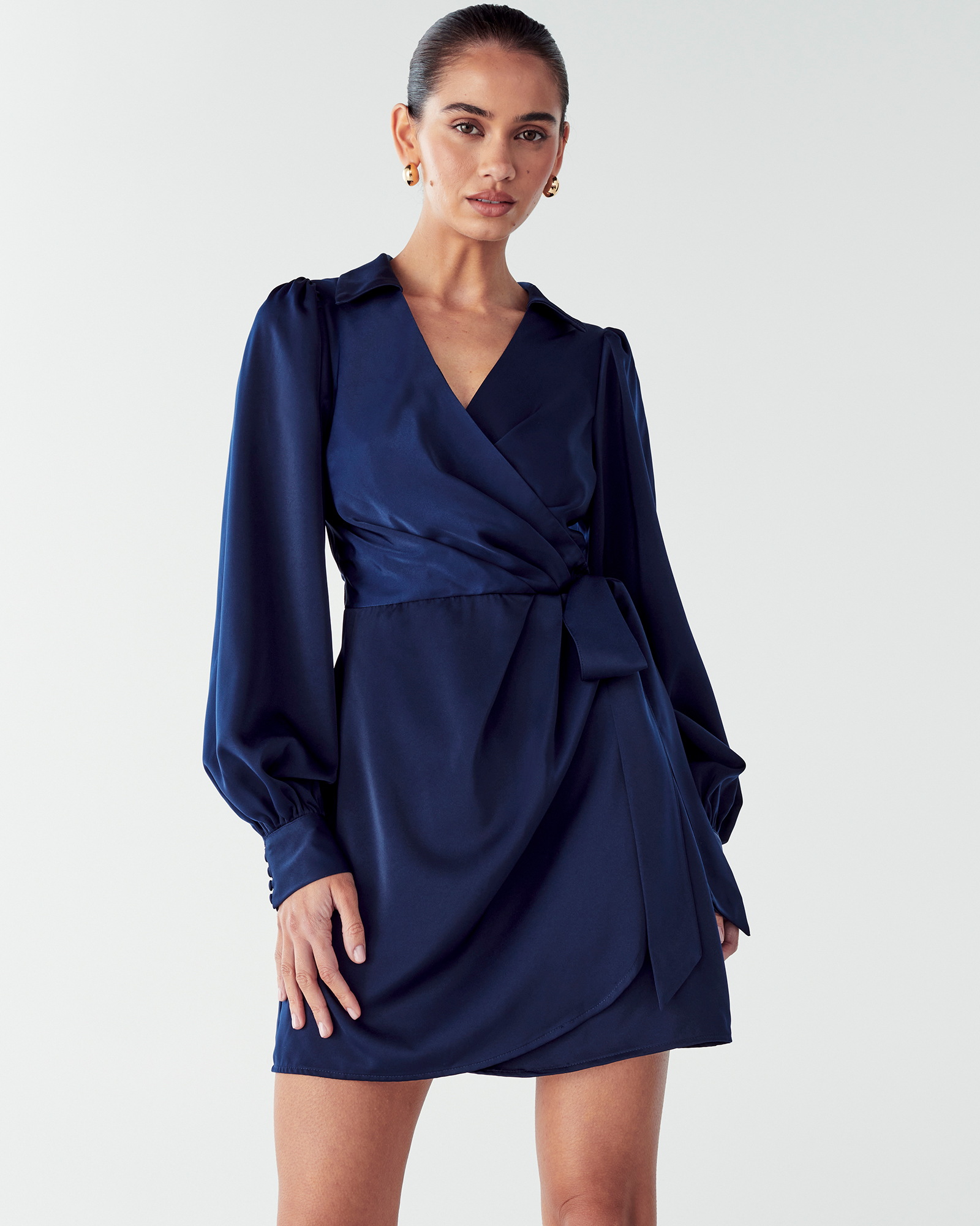 Pearl Wrap Dress