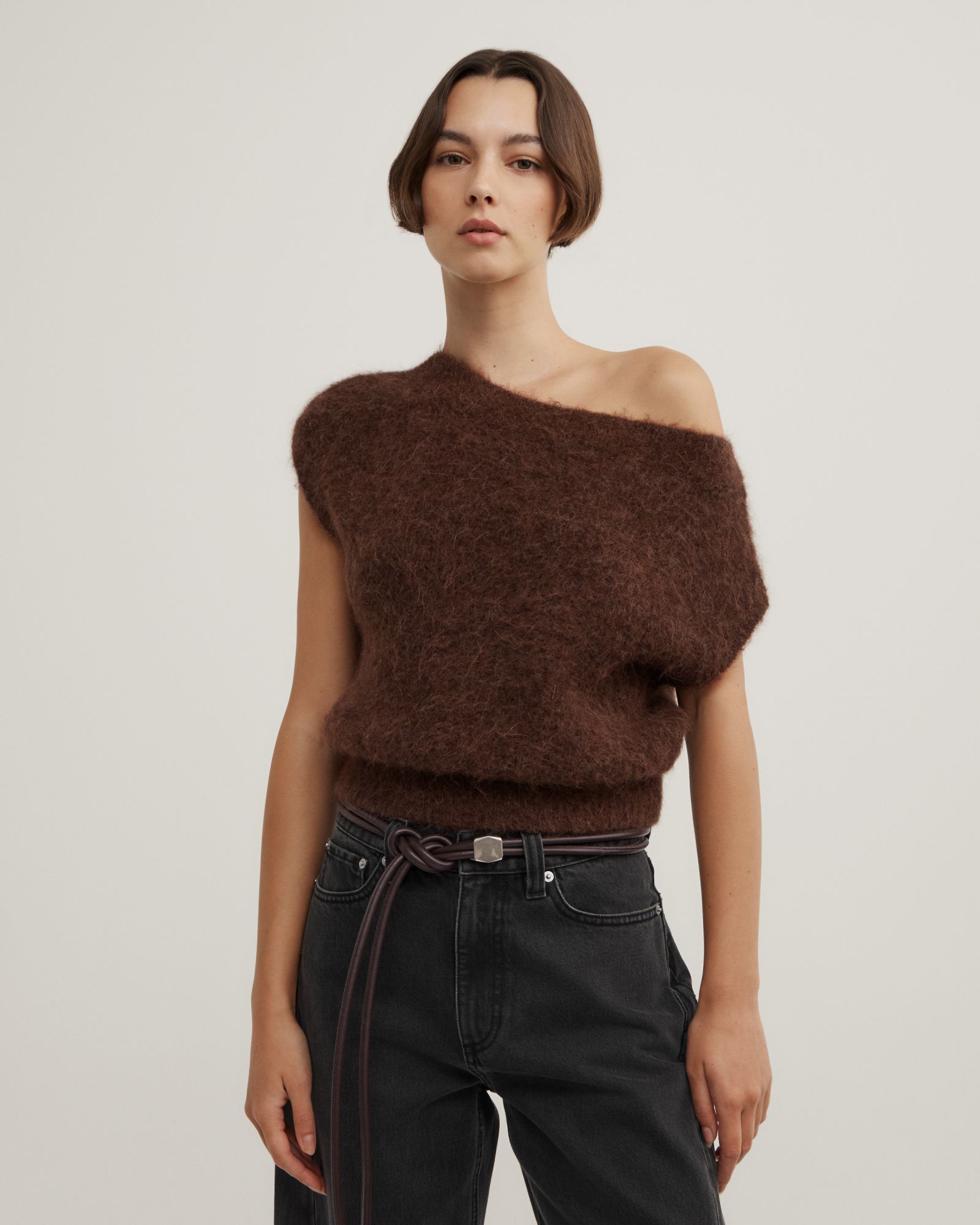 Asymmetric Fluffy Top