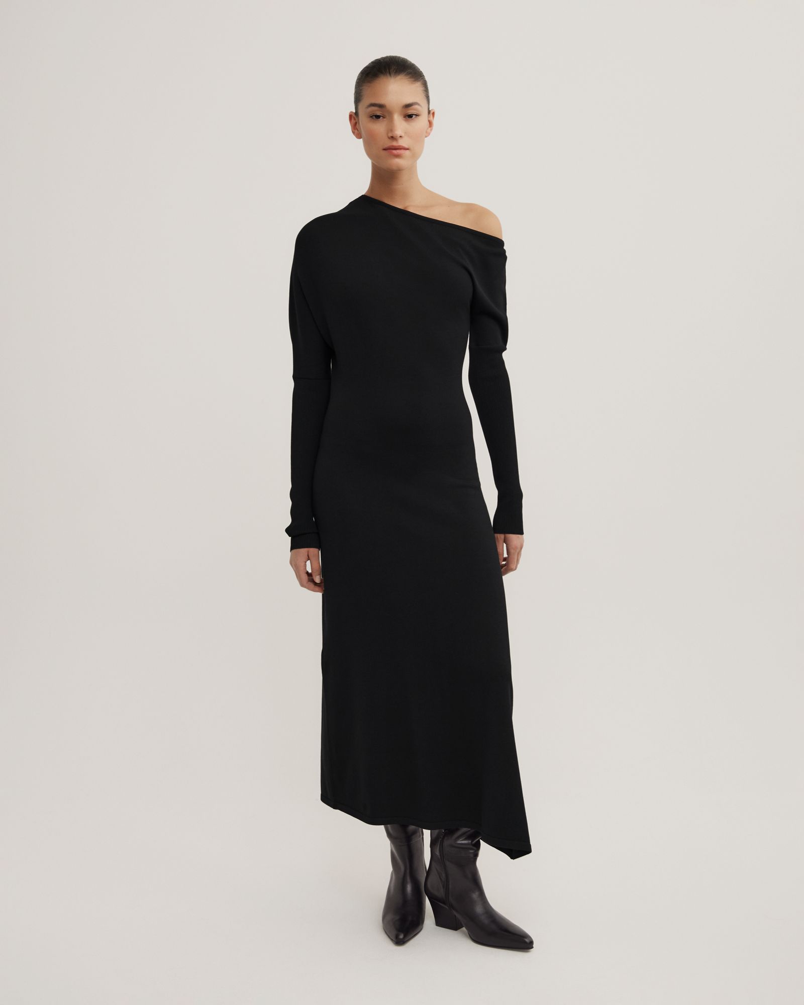 Off Shoulder Knit Dress