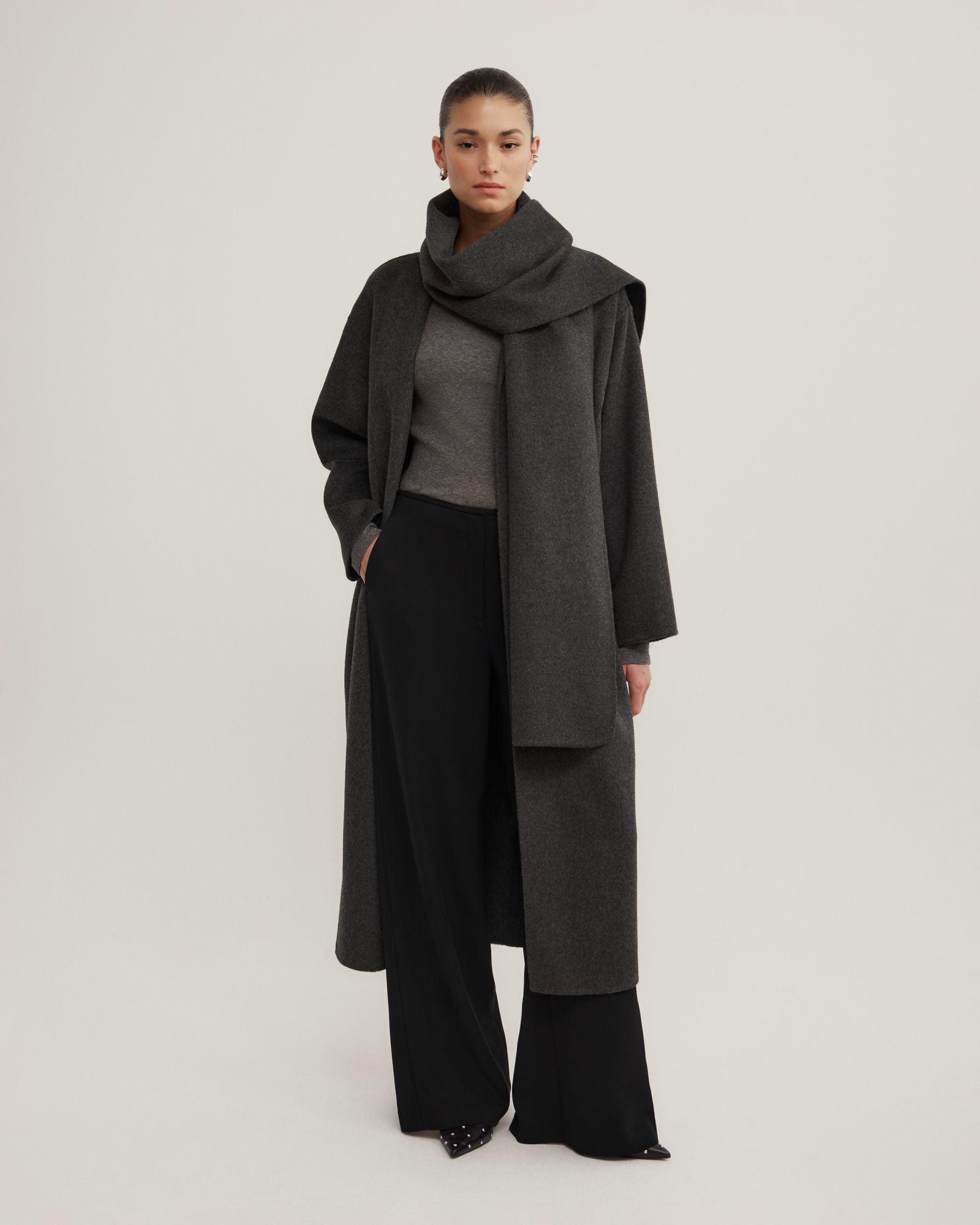 Long Scarf Coat