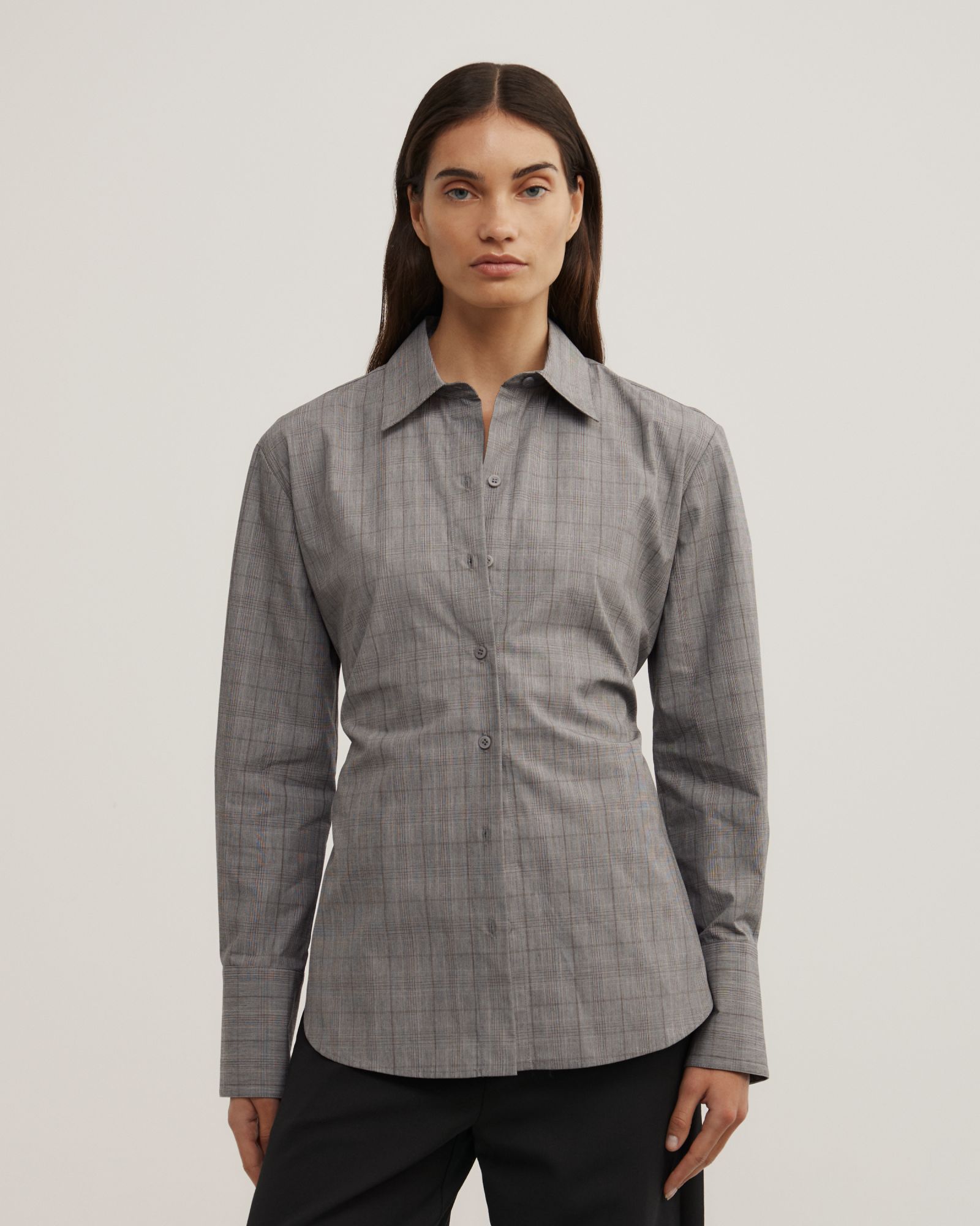 Check Tie Shirt