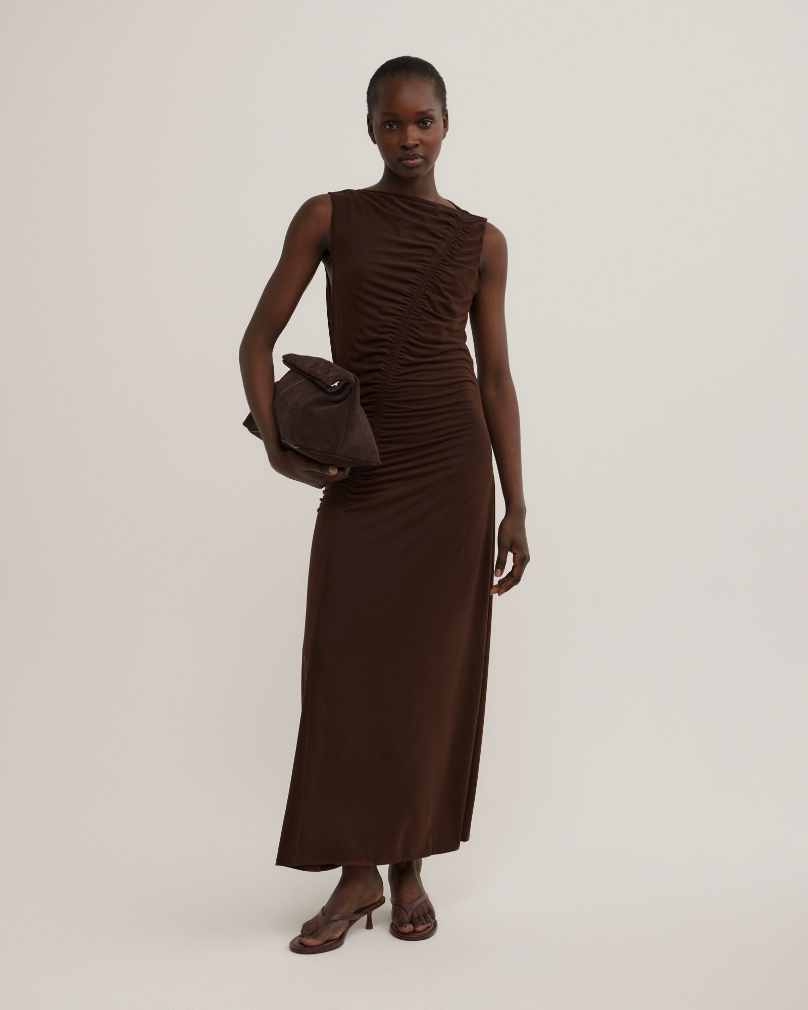 Asymmetric Gather Dress
