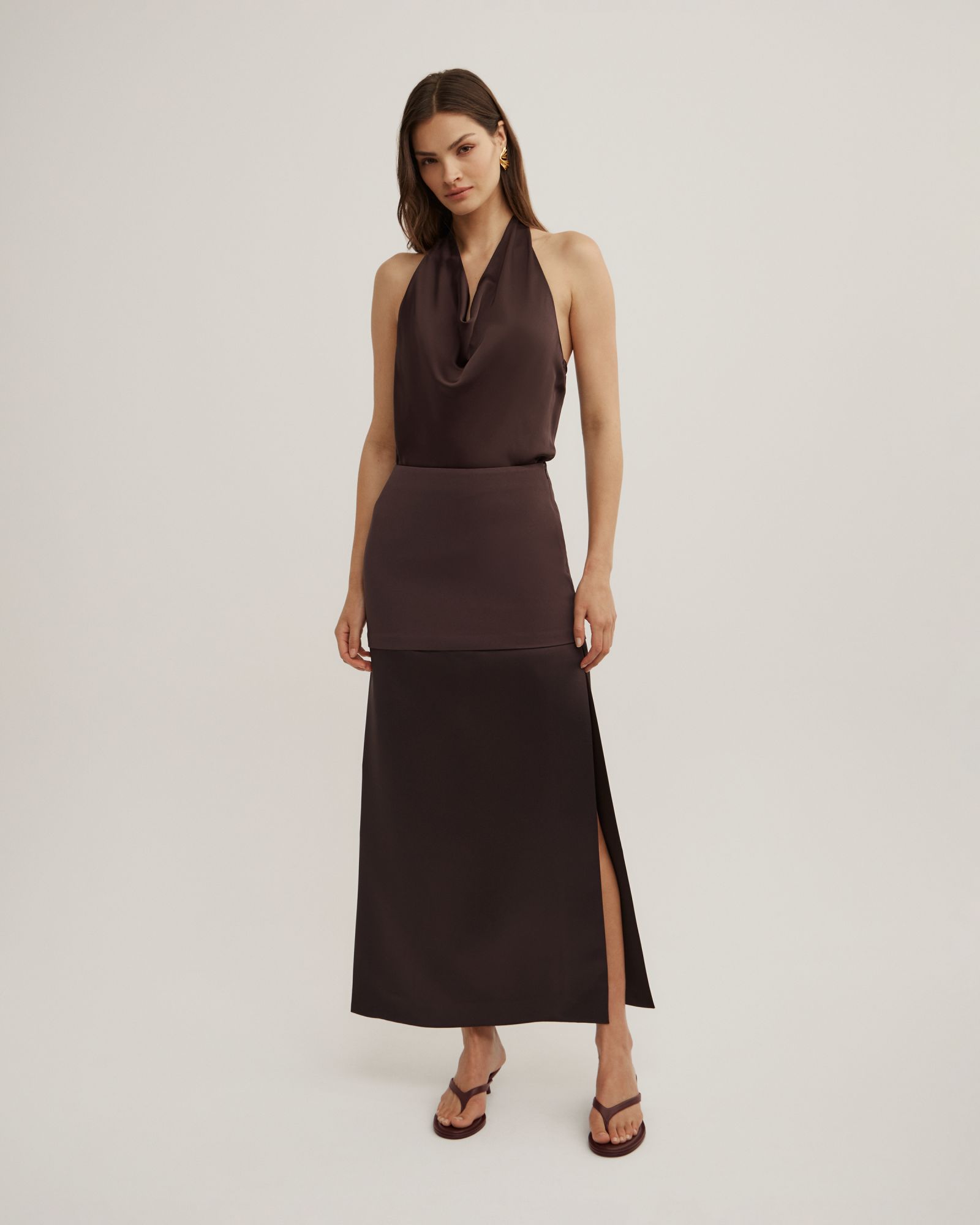 Layered Midi Skirt