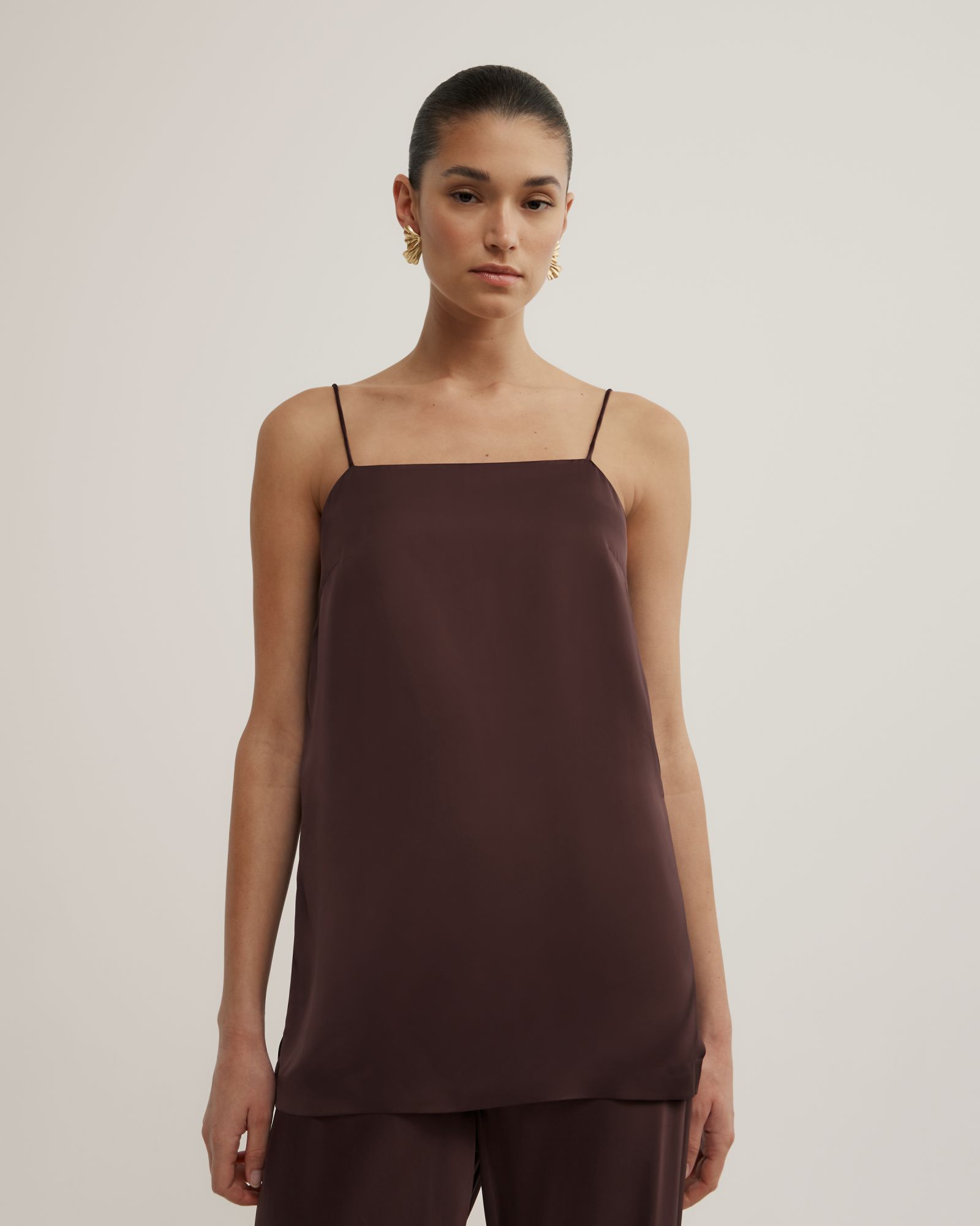 Satin Tunic Top