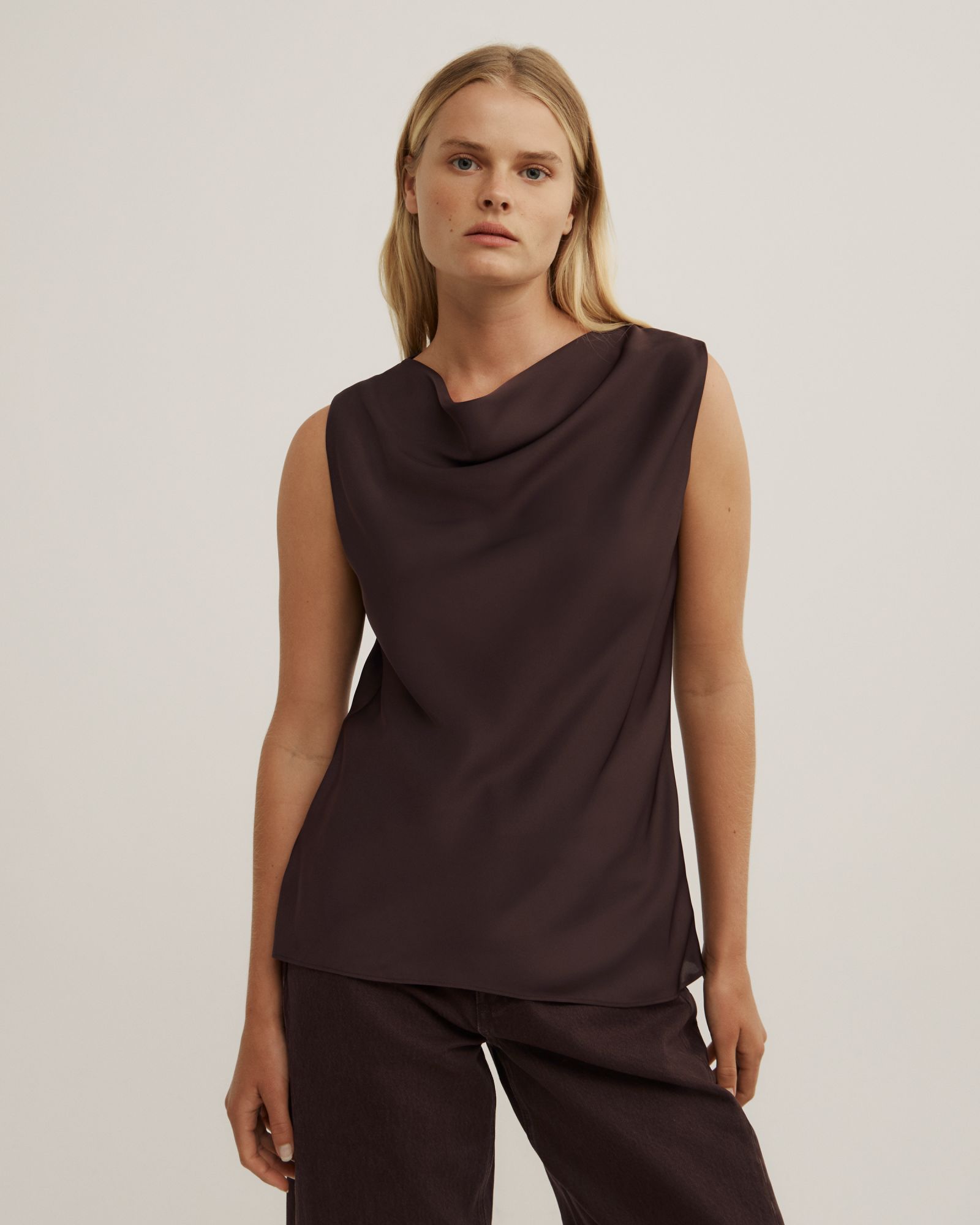 Soft Cowl Tank Top