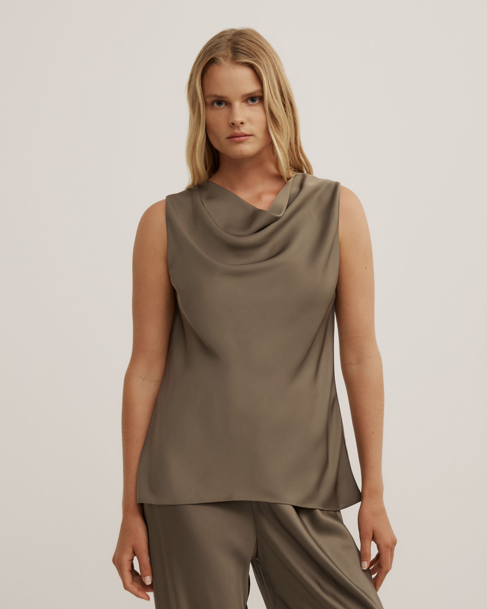 Soft Cowl Tank Top