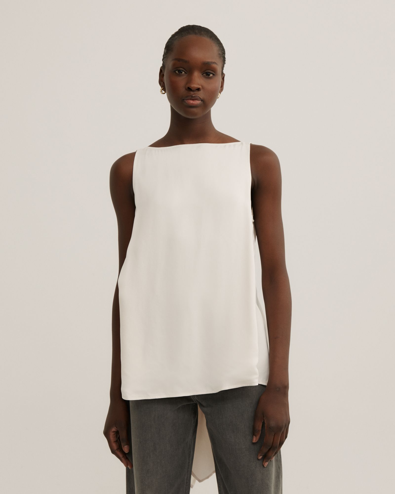 Back Ruffle Tank Top