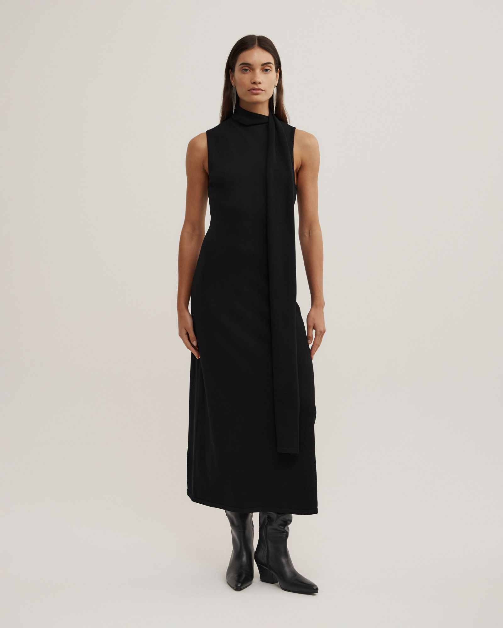 Knit Scarf Dress