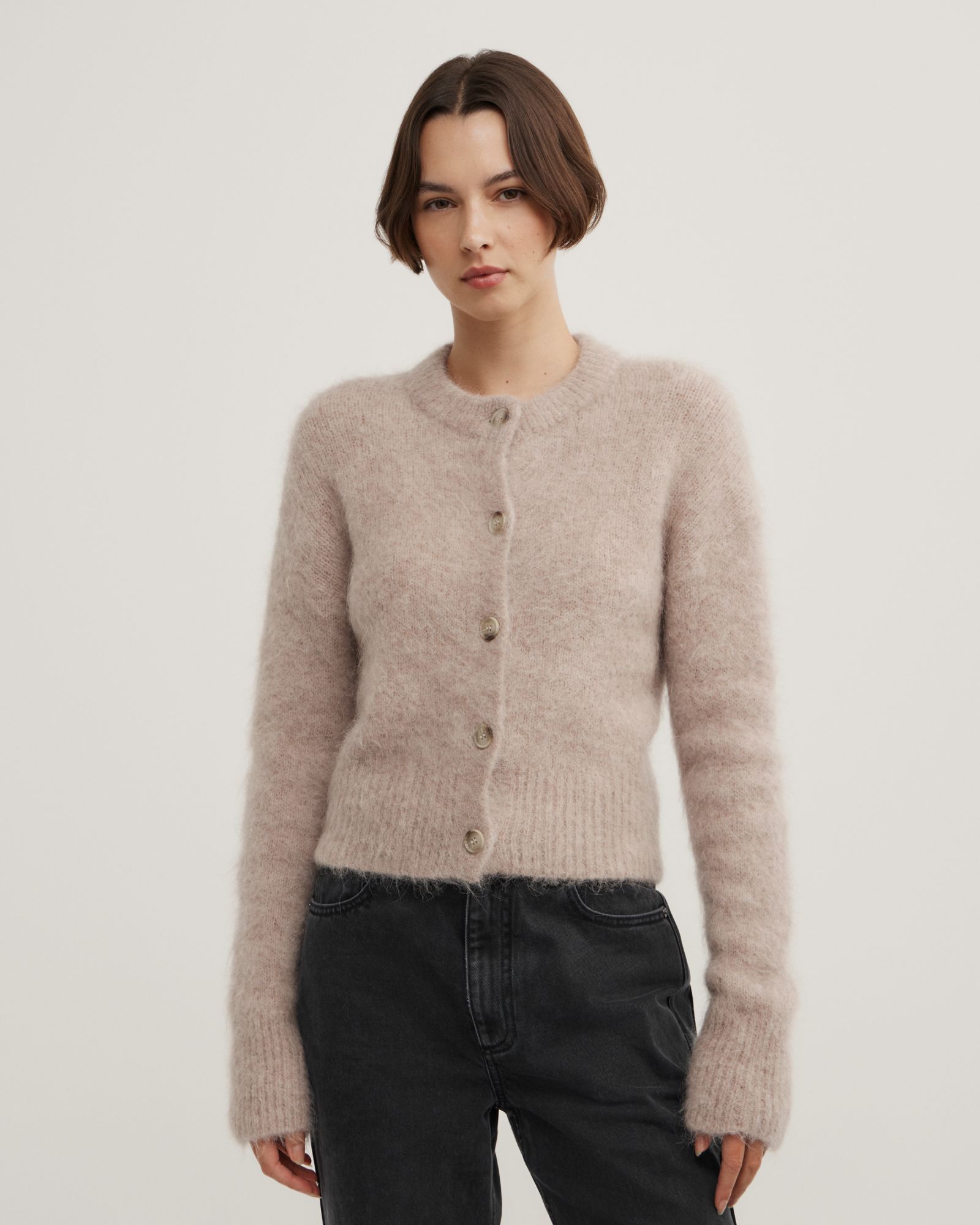 Fluffy Crew Cardigan