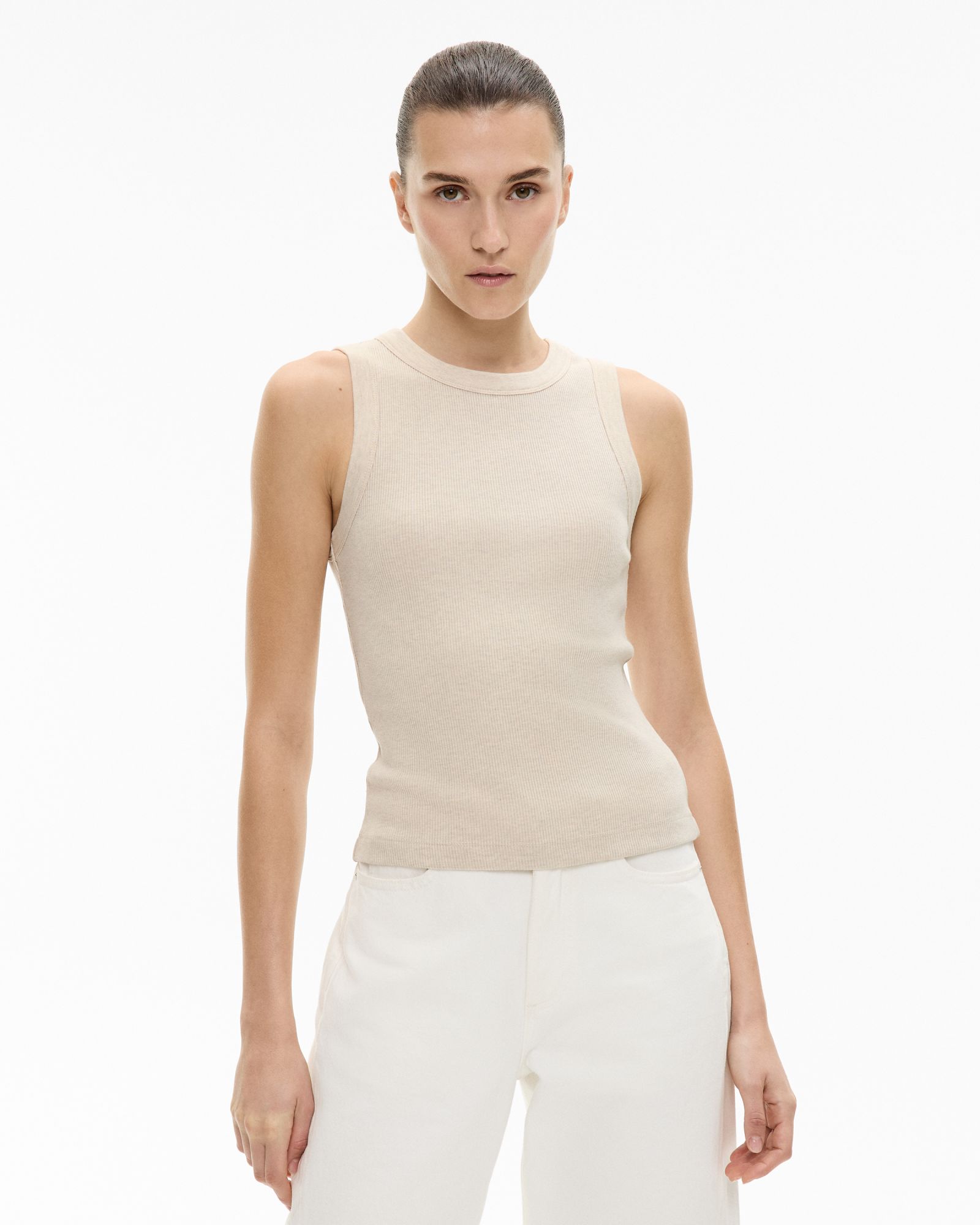 Crew Neck Rib Tank