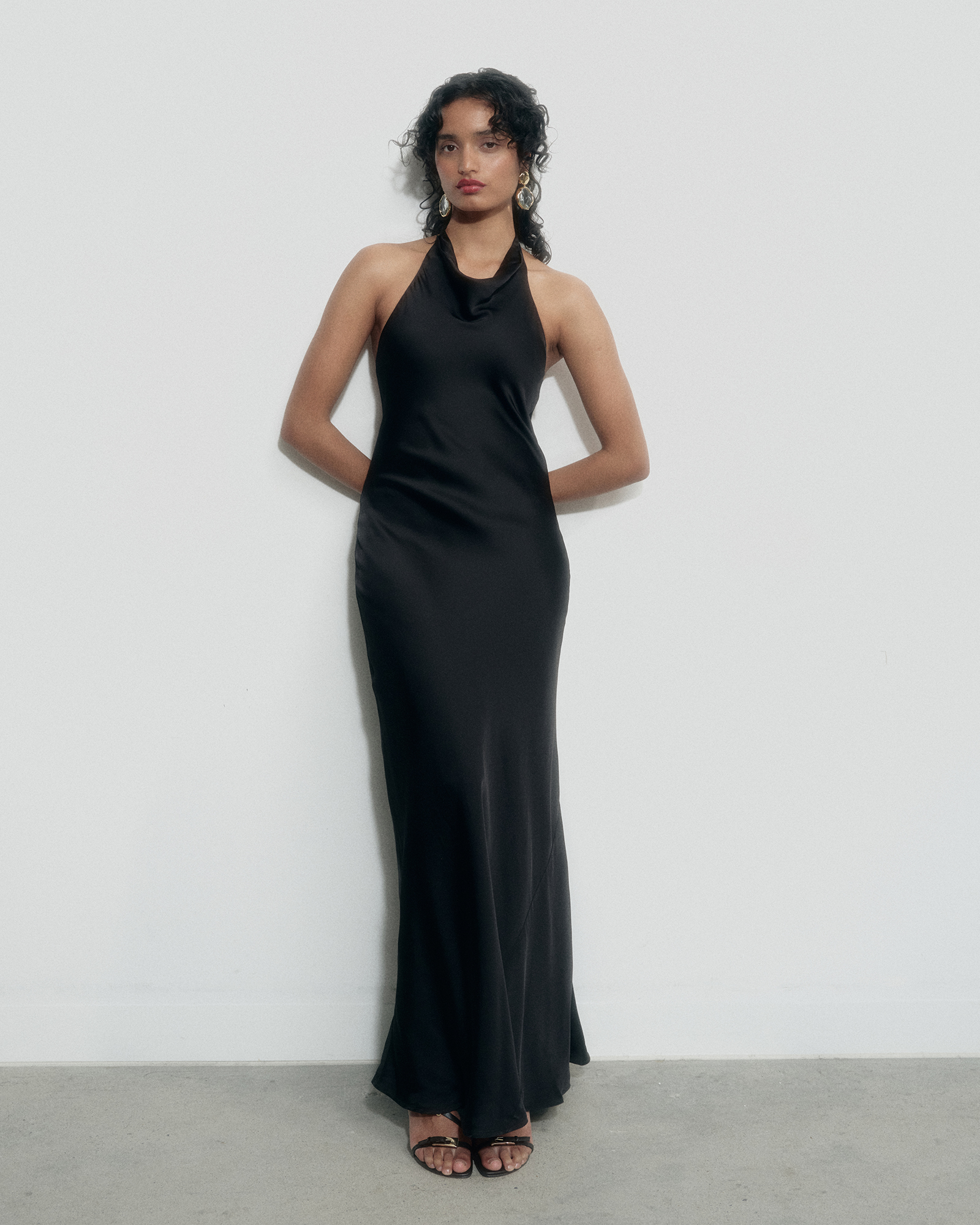 Halter Drape Dress