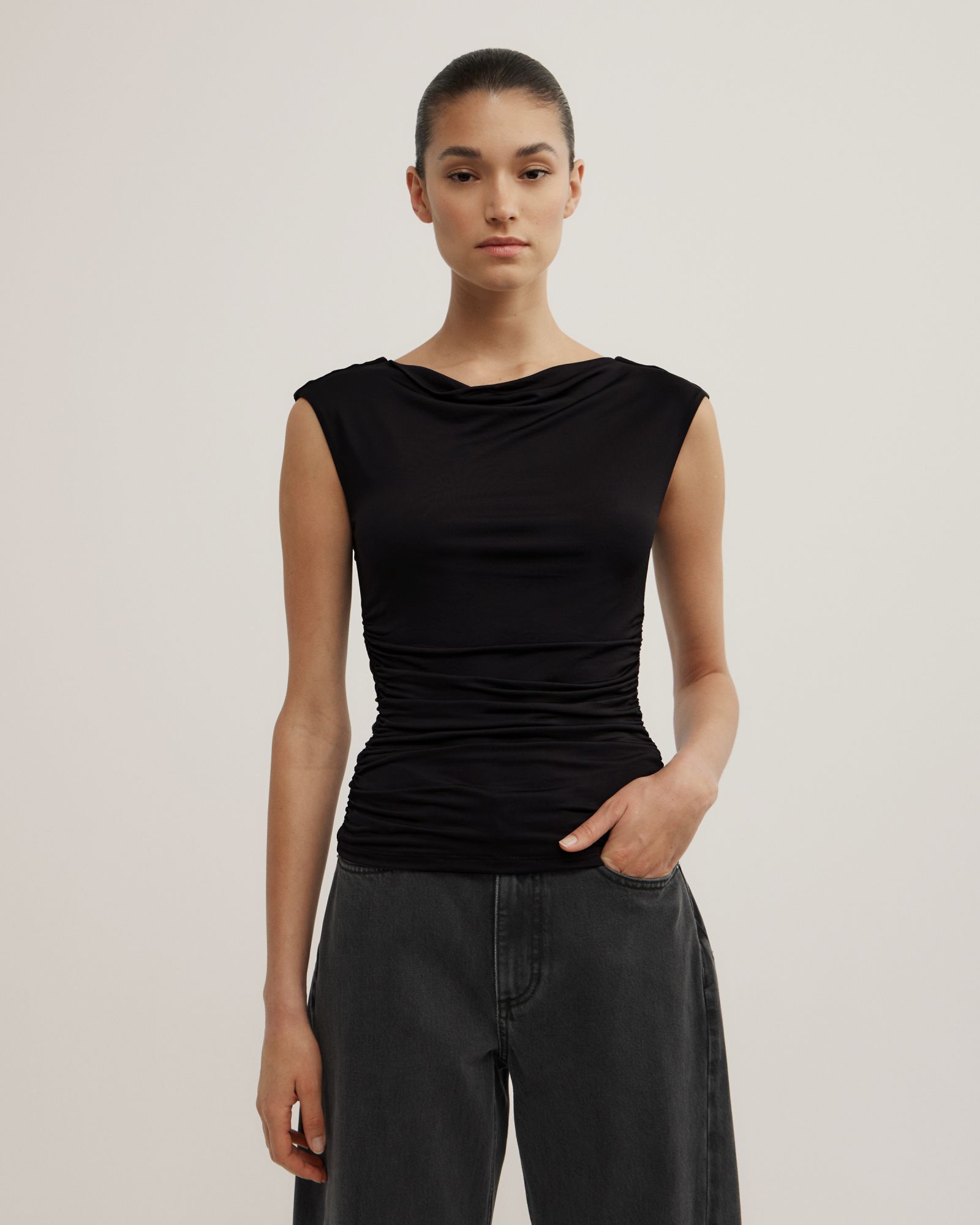 Draped Jersey T-shirt