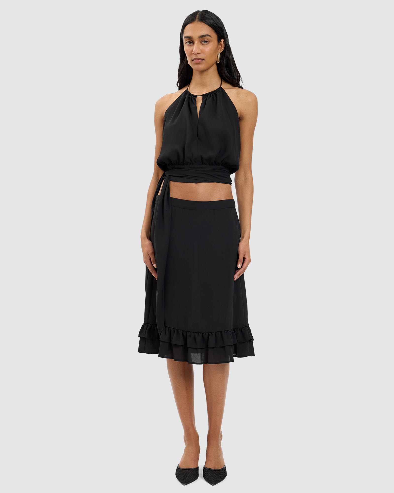Draped Halter Top