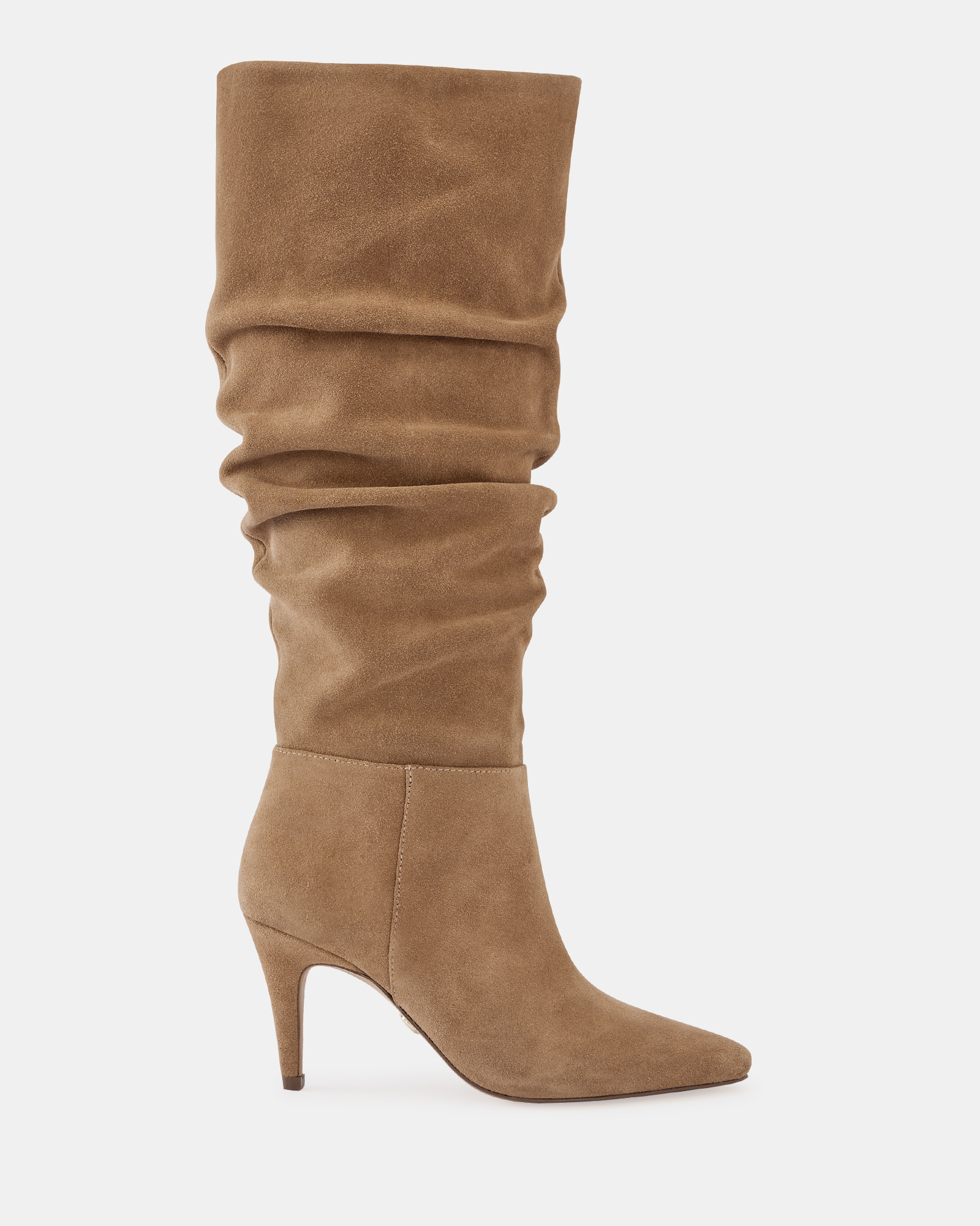 Romayn Suede Leather Knee High Boots