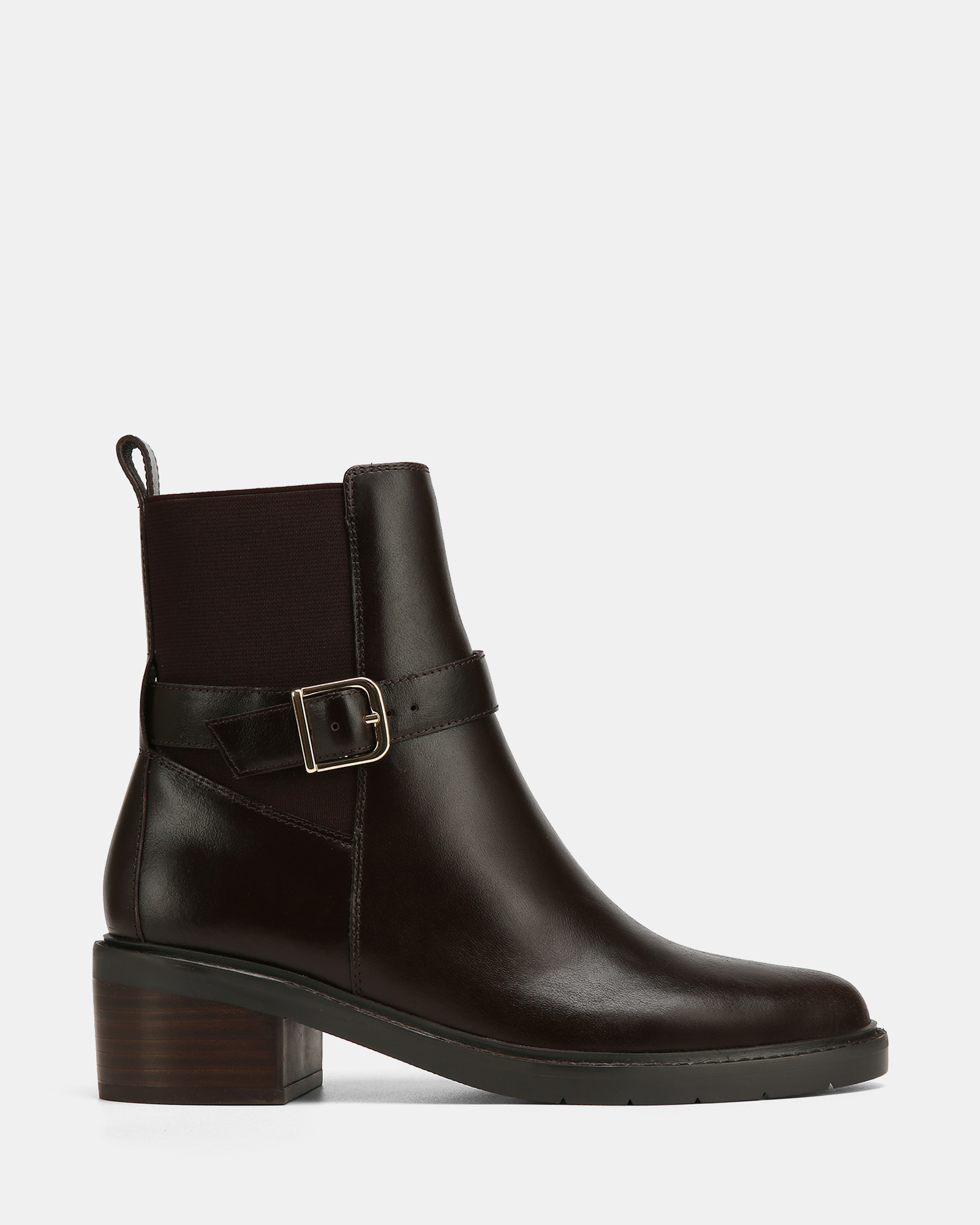 Brandy Leather Ankle Boots