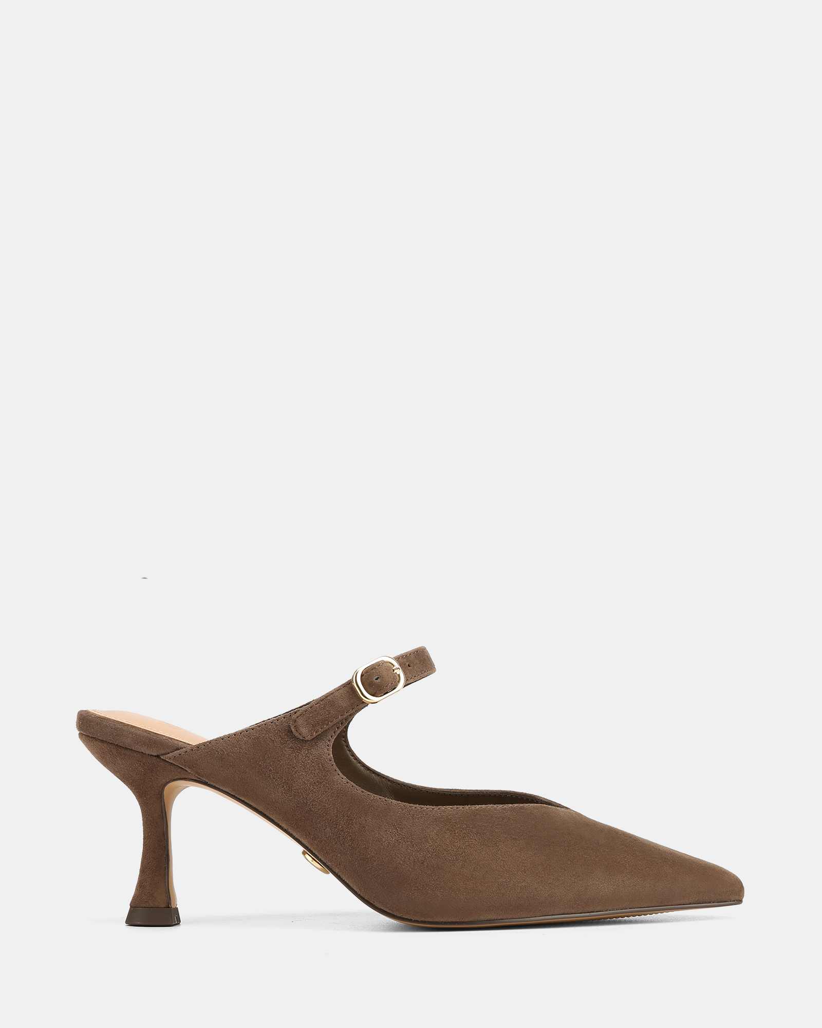 Lucille Suede Leather Mules