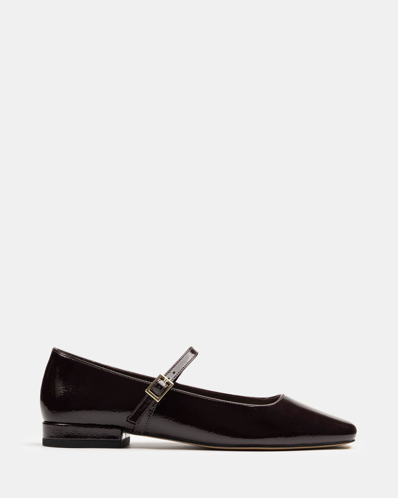 Aria Crinkle Patent Leather Mary Janes
