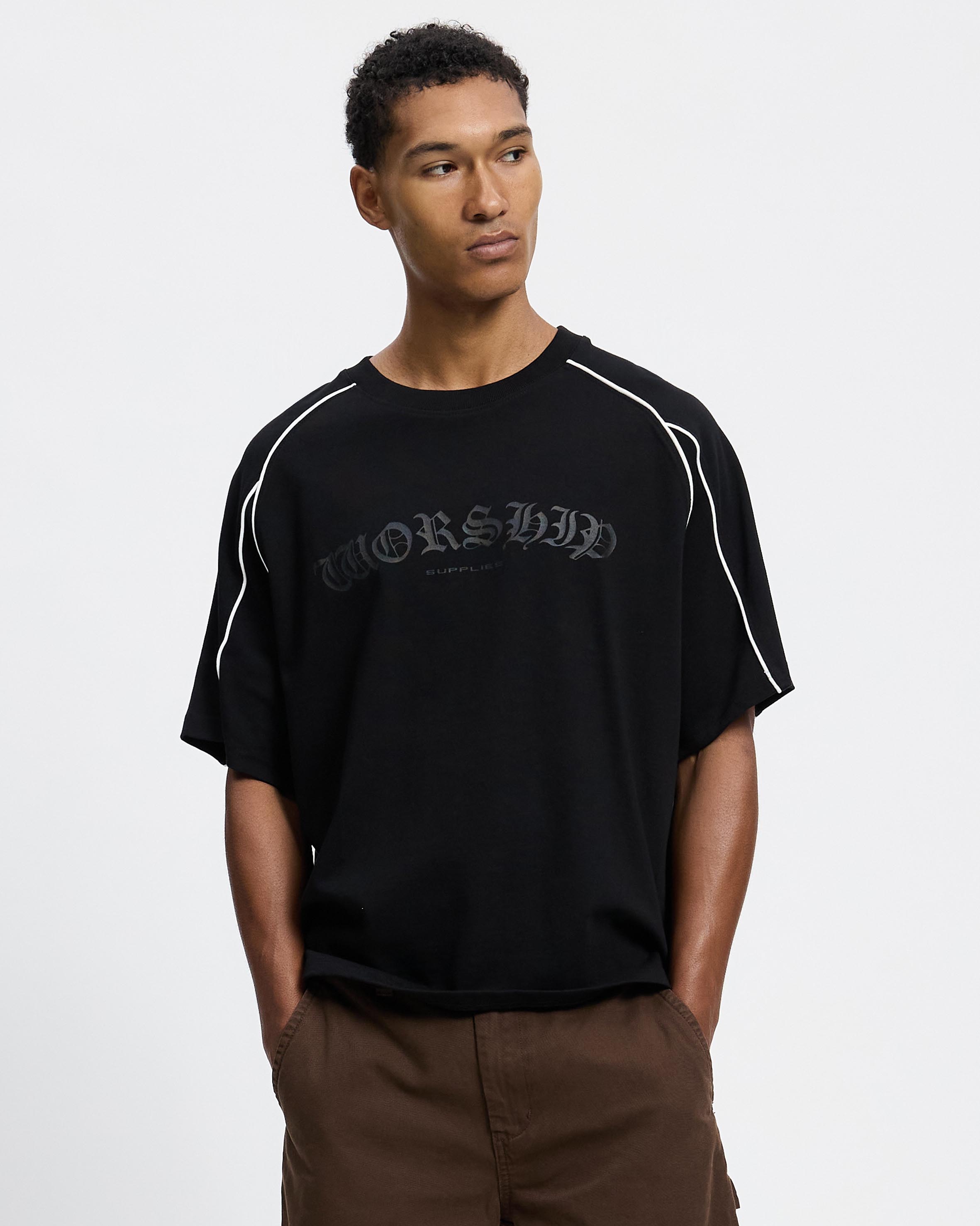 Frequency Panel Oversize Raglan Tee