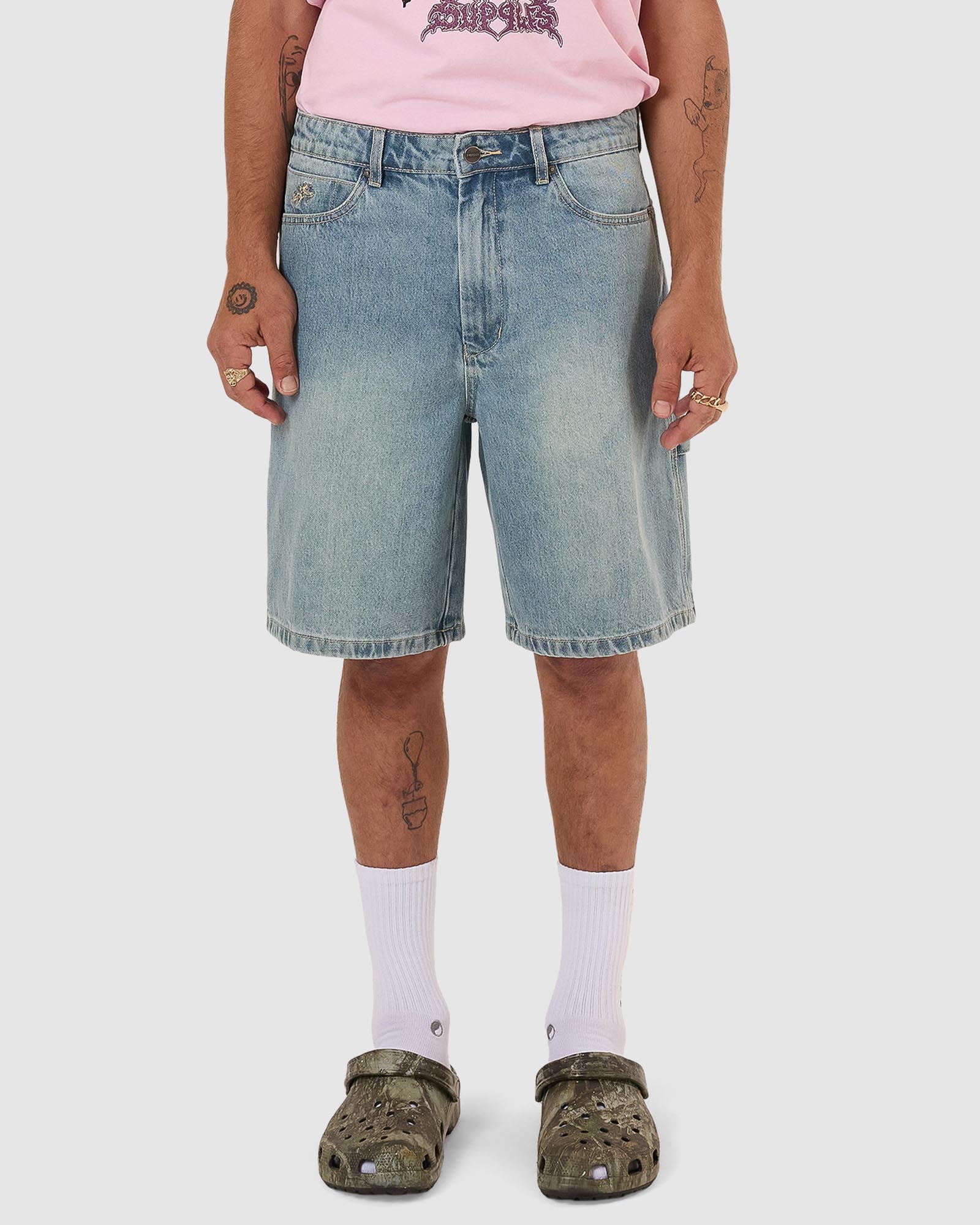 Carpenter Jean Shorts