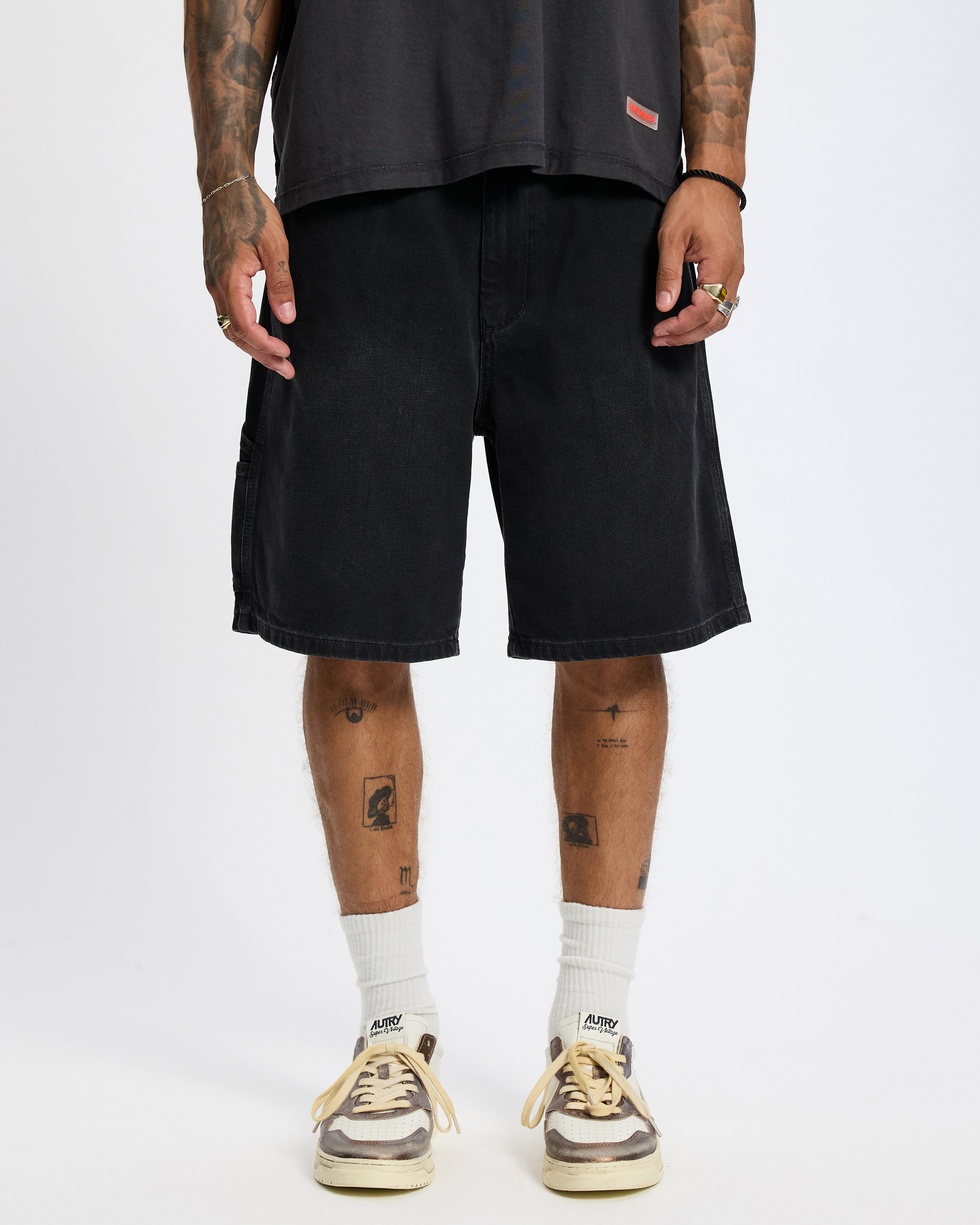 On Leave Carpenter Jean Shorts