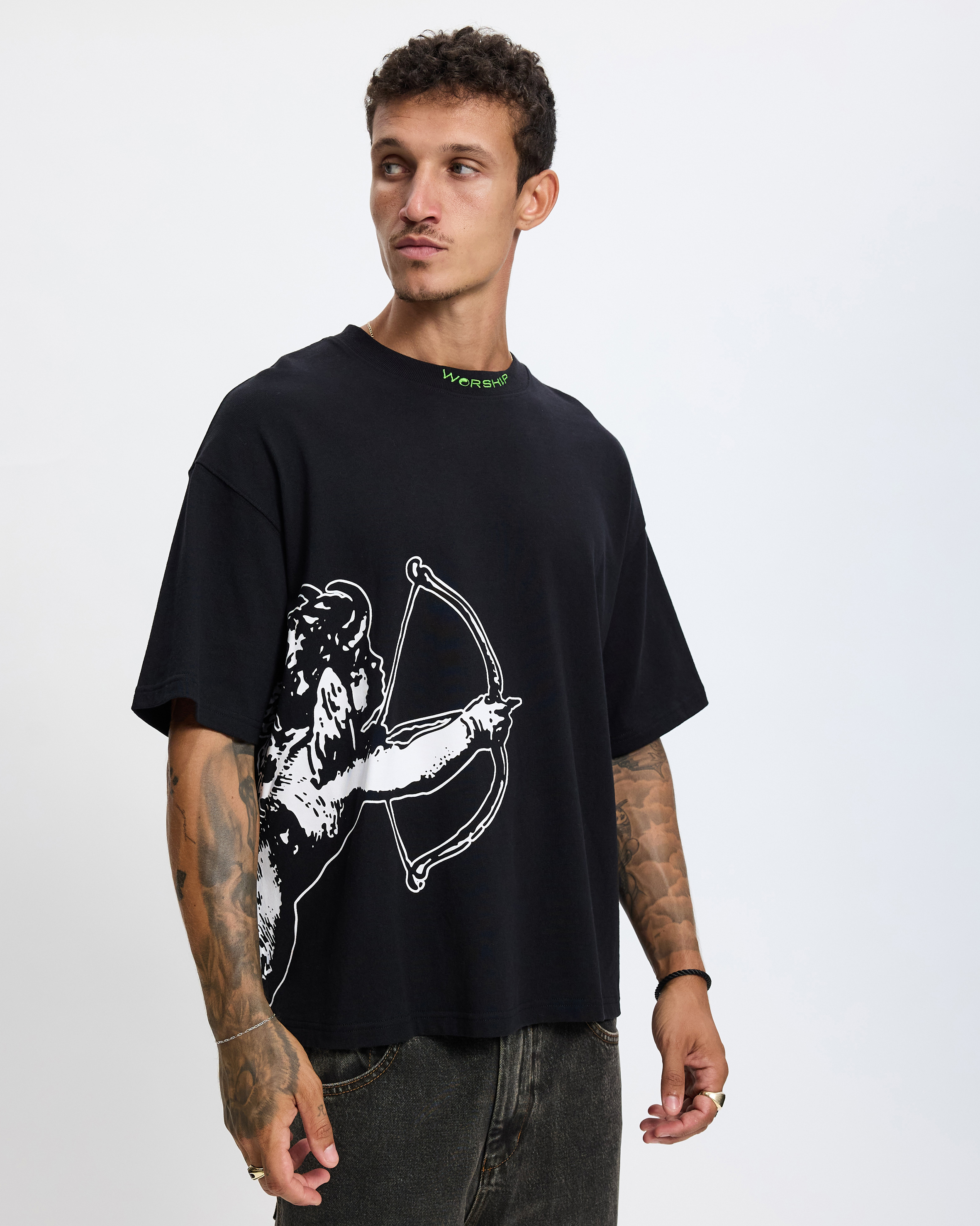 Cherub Box Fit Cropped Tee