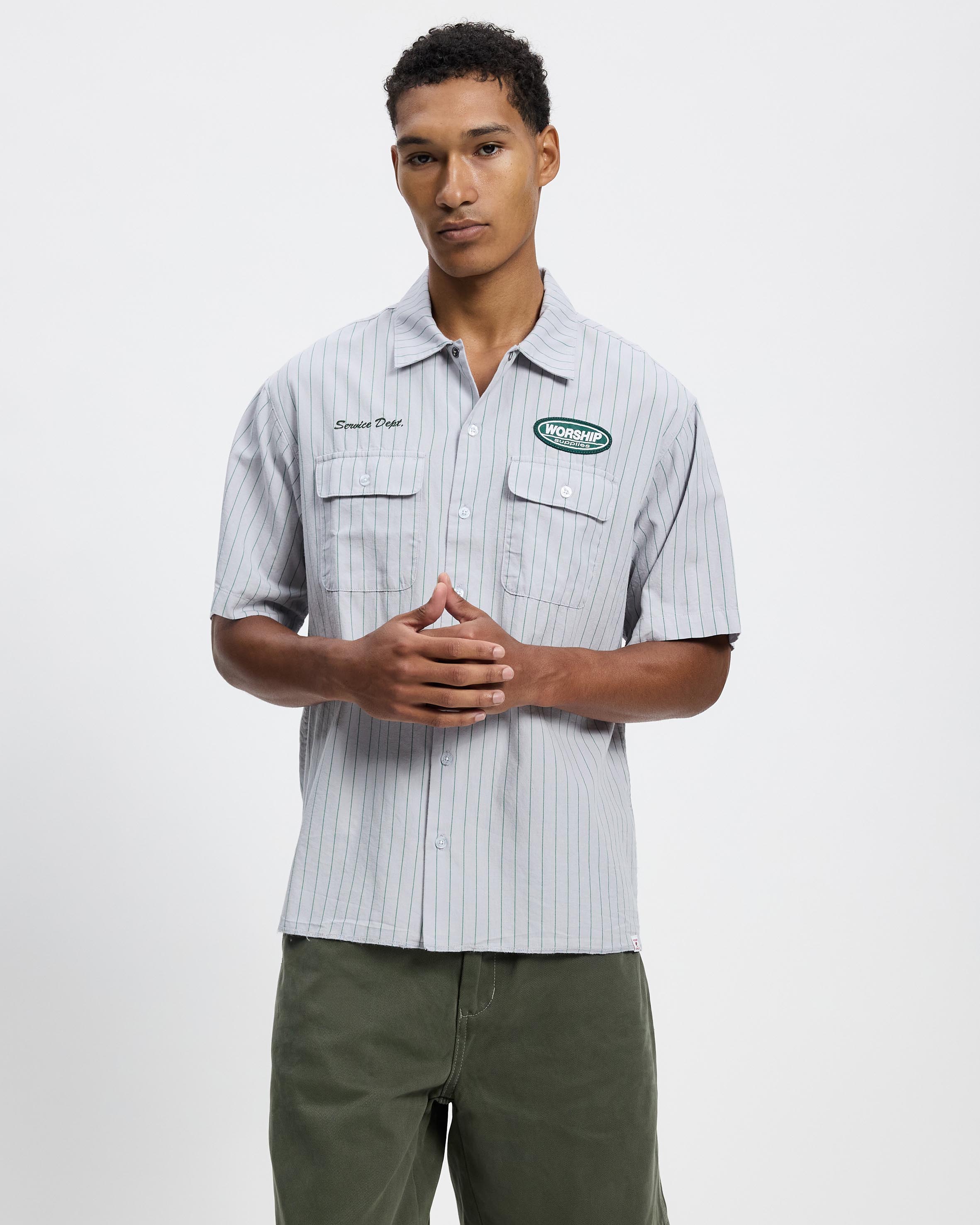 Service Stripe Short Sleeve Workshirt
