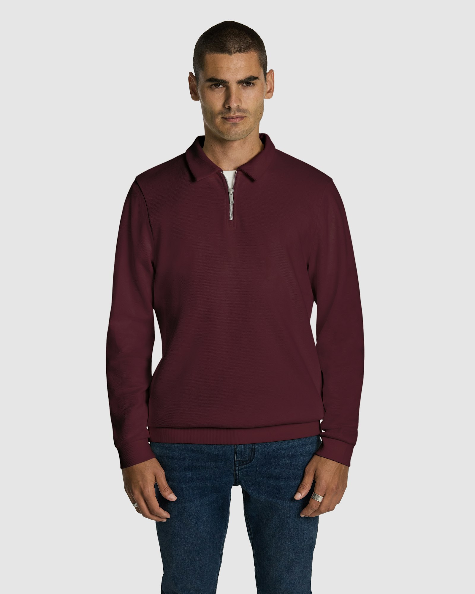 Cole Long Sleeve Polo Jumper